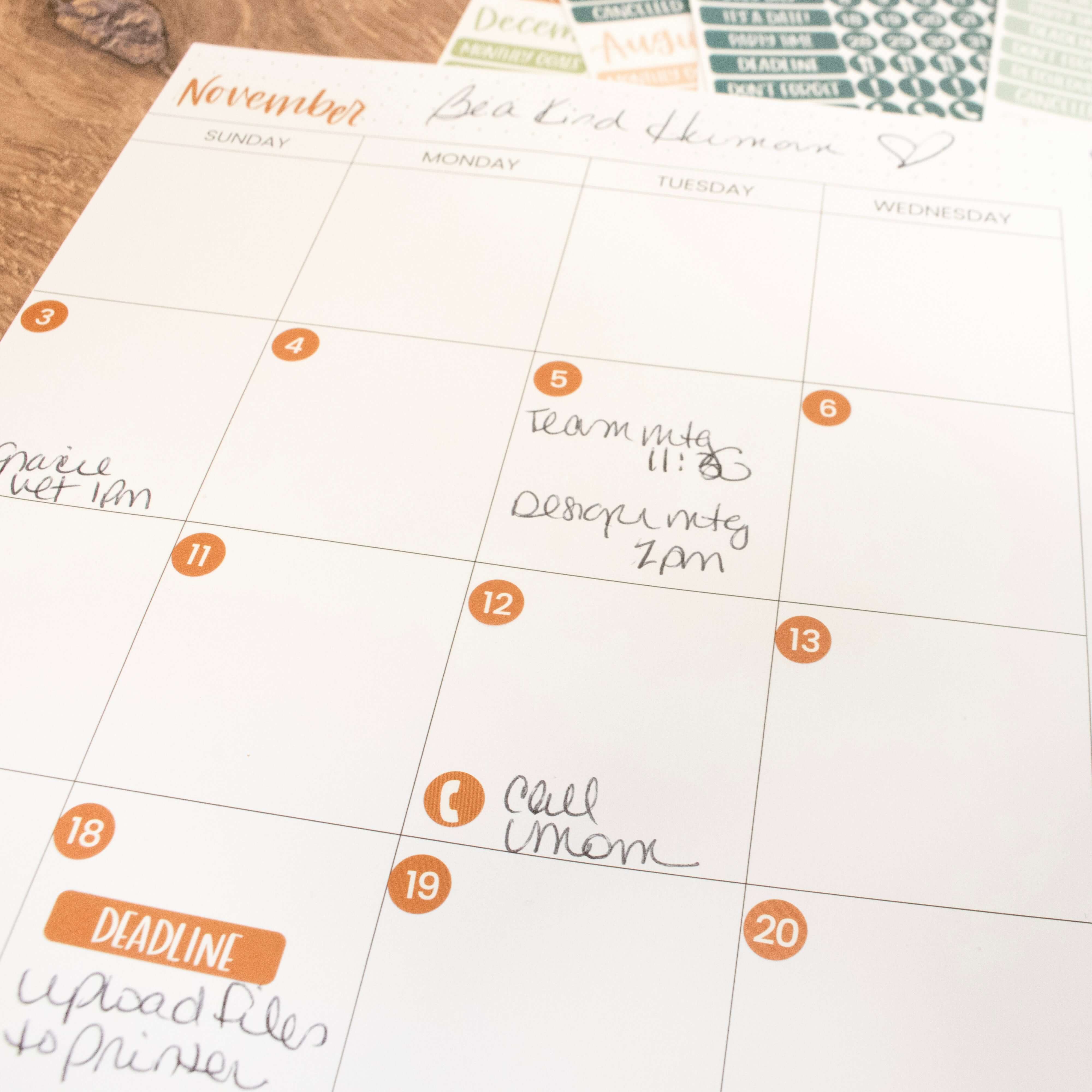 Planner Stickers, Calendar Essentials Pack, Sweater Weather