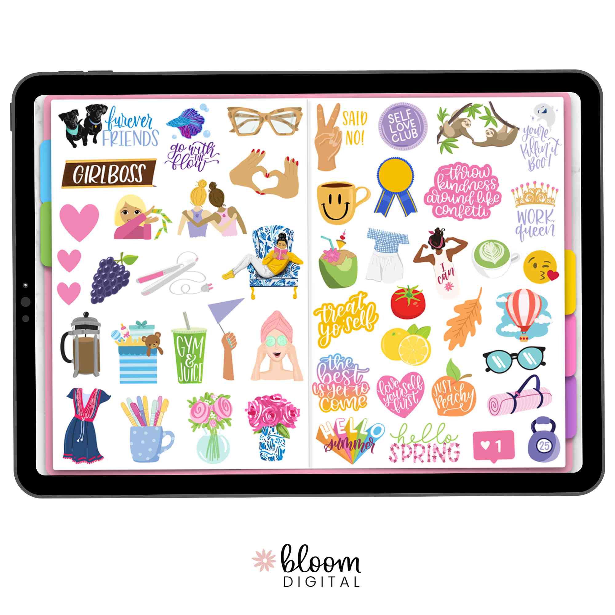 Digital Planner Stickers, Classic Stickers V2