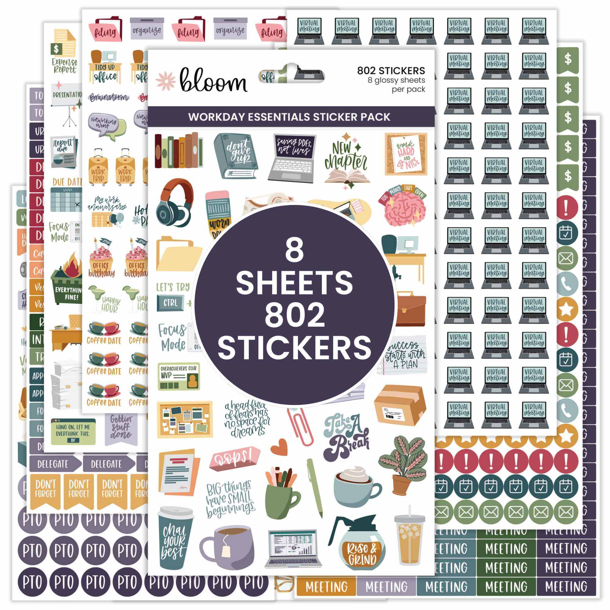 Planner Stickers, Workday Essentials