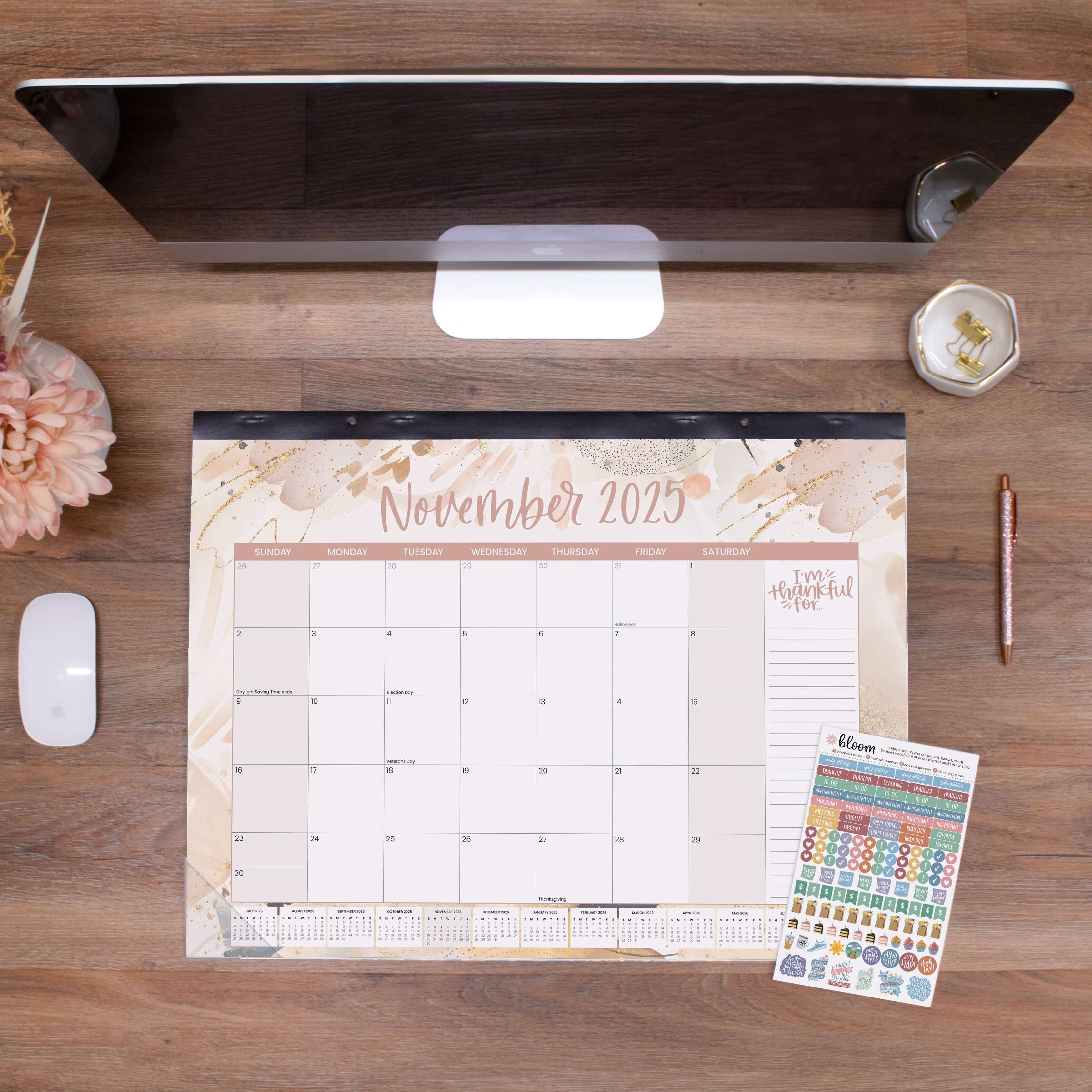 2025-26 Desk & Wall Calendar, 16