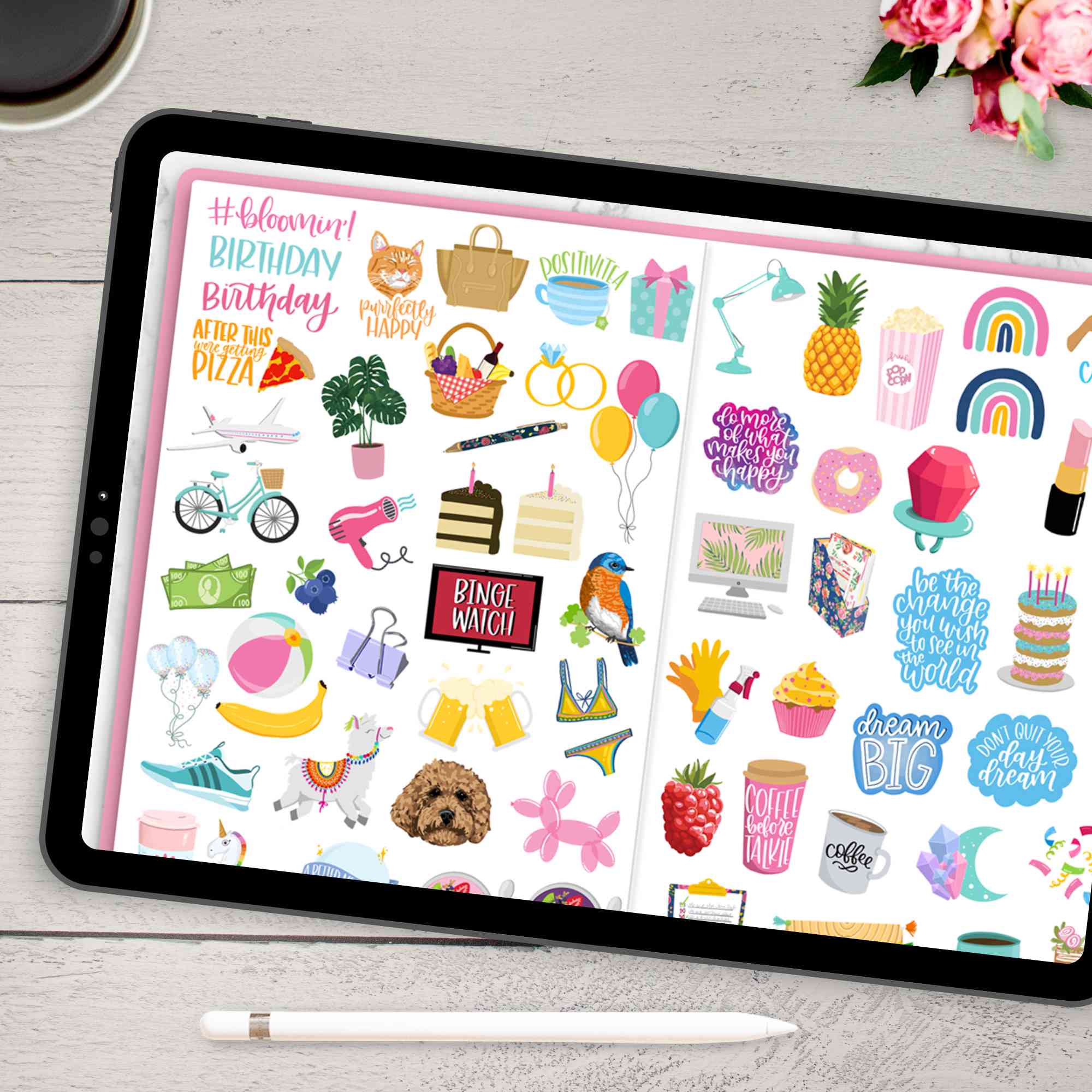 Digital Planner Stickers, Classic Stickers V2