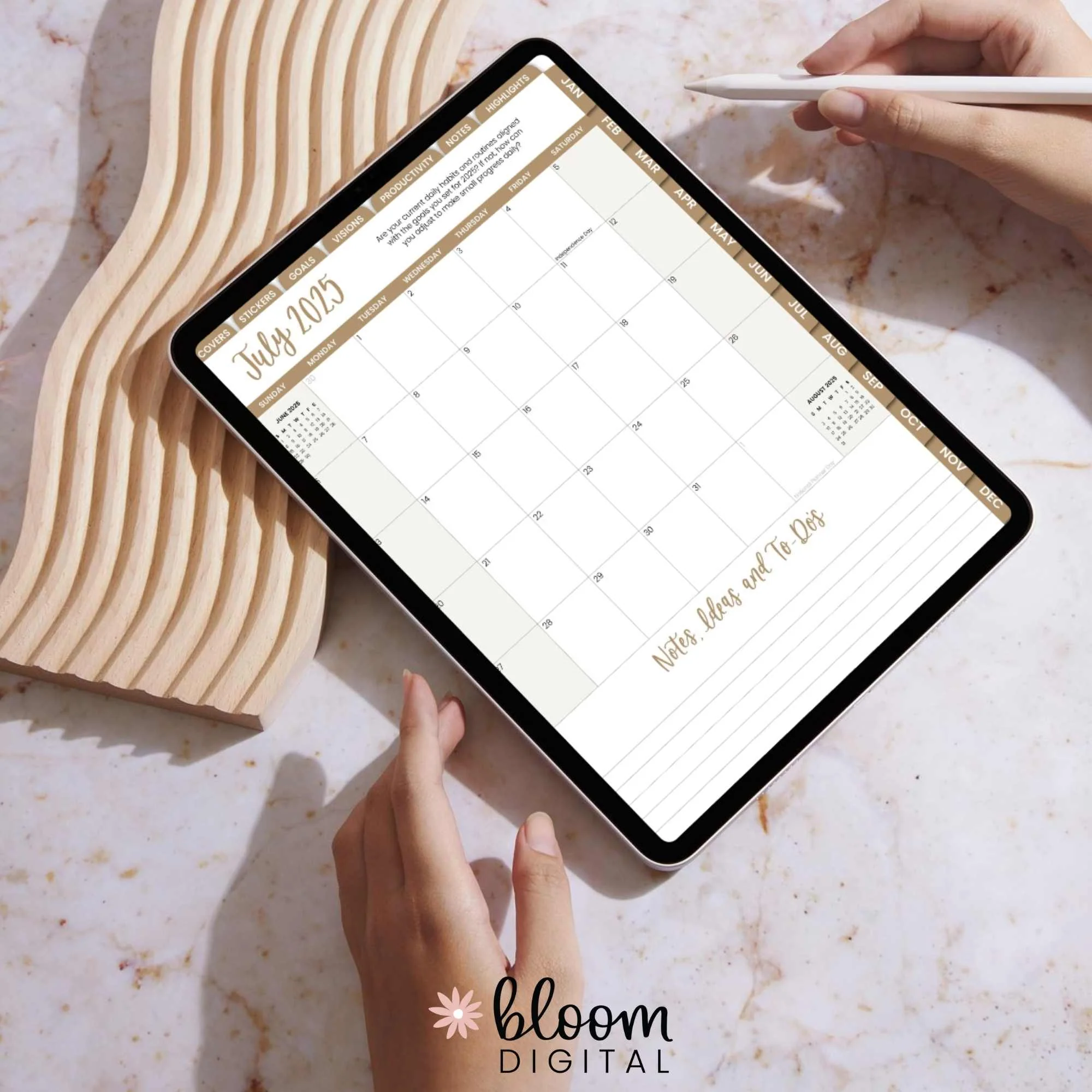 Digital Planner, Dated 2025-26 Vision Planner