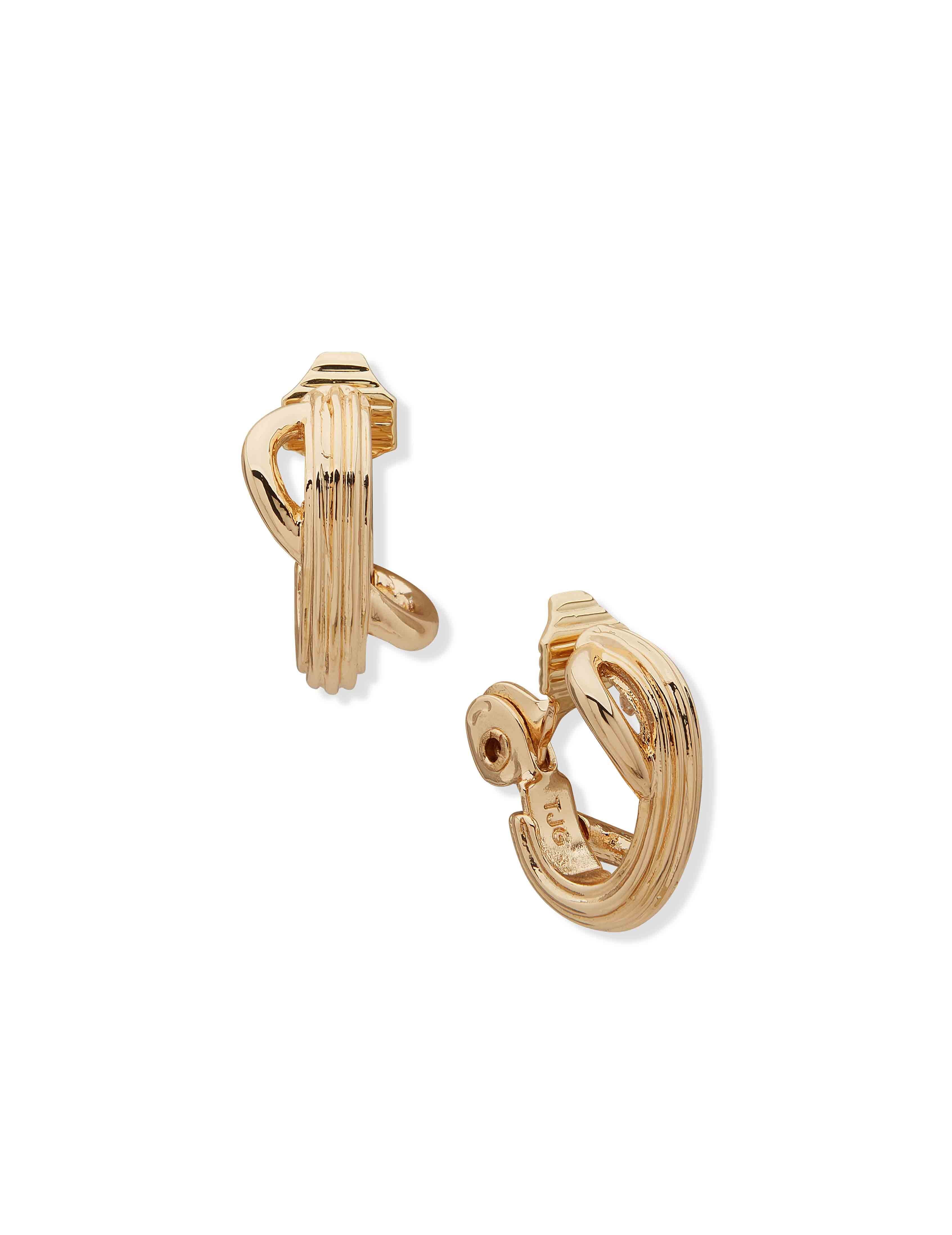 Ce Ribbed Texturre Criss Cross Choop-Gld