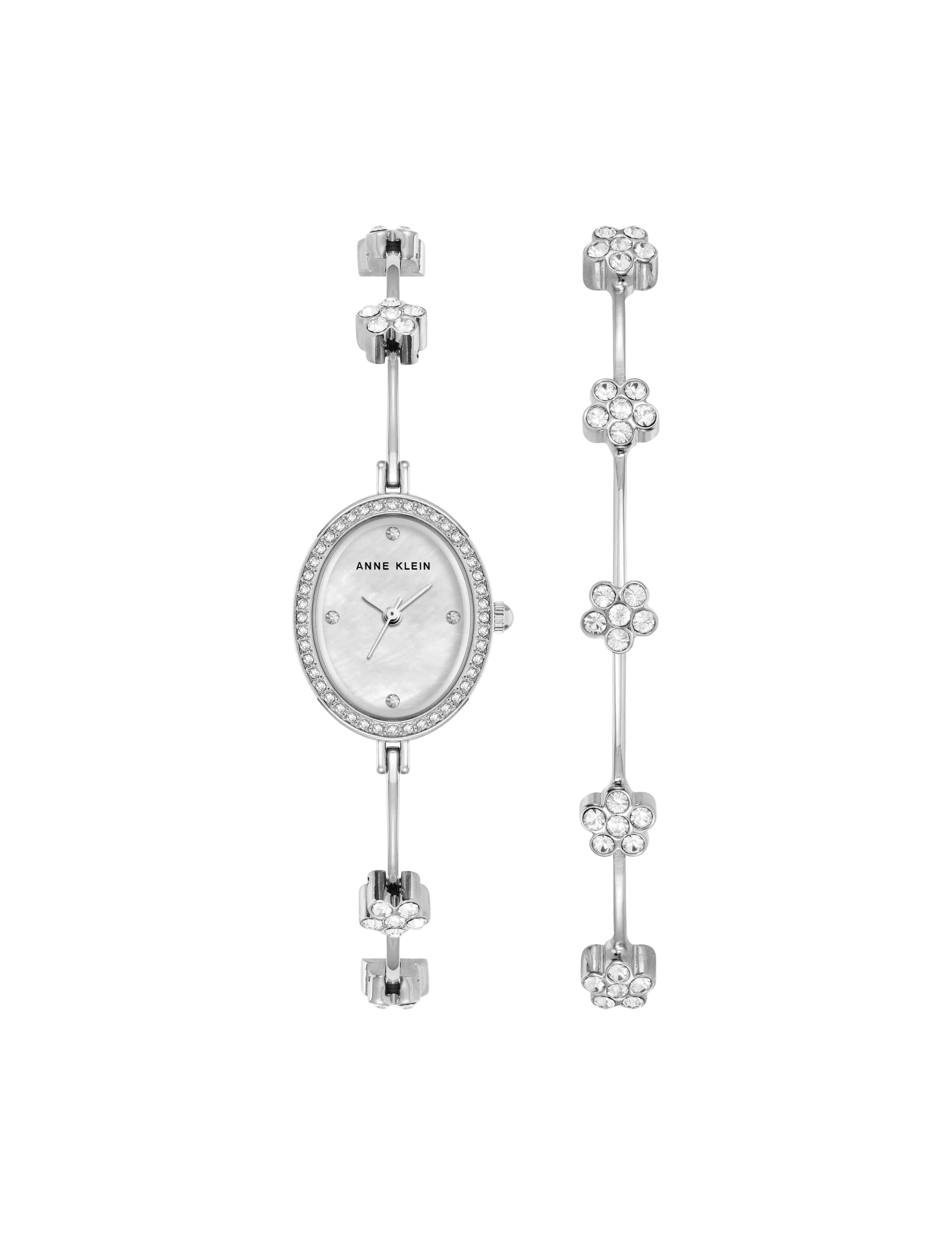 Delicate Crystal Accented Watch Set