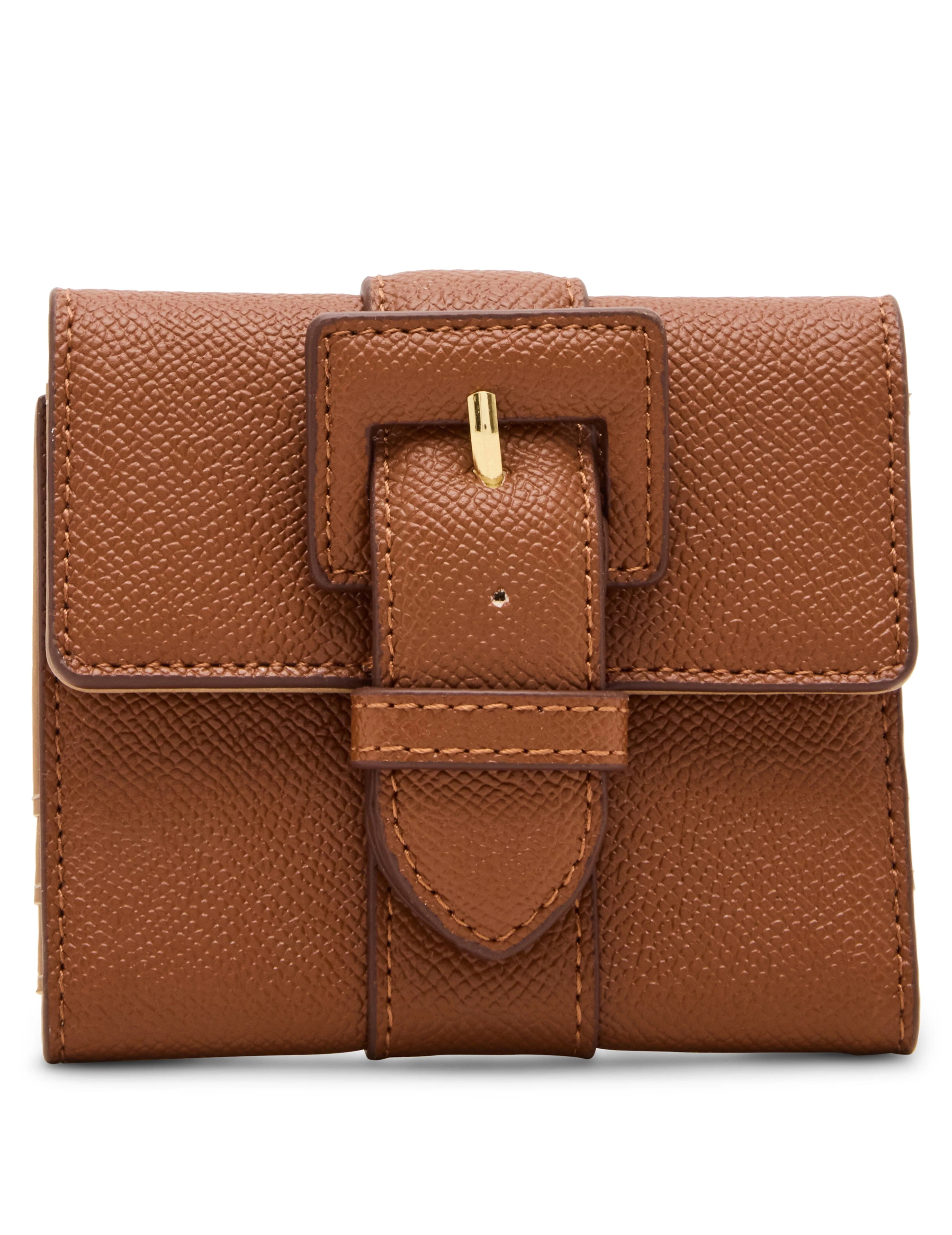 Covered Buckle Trifold Wallet