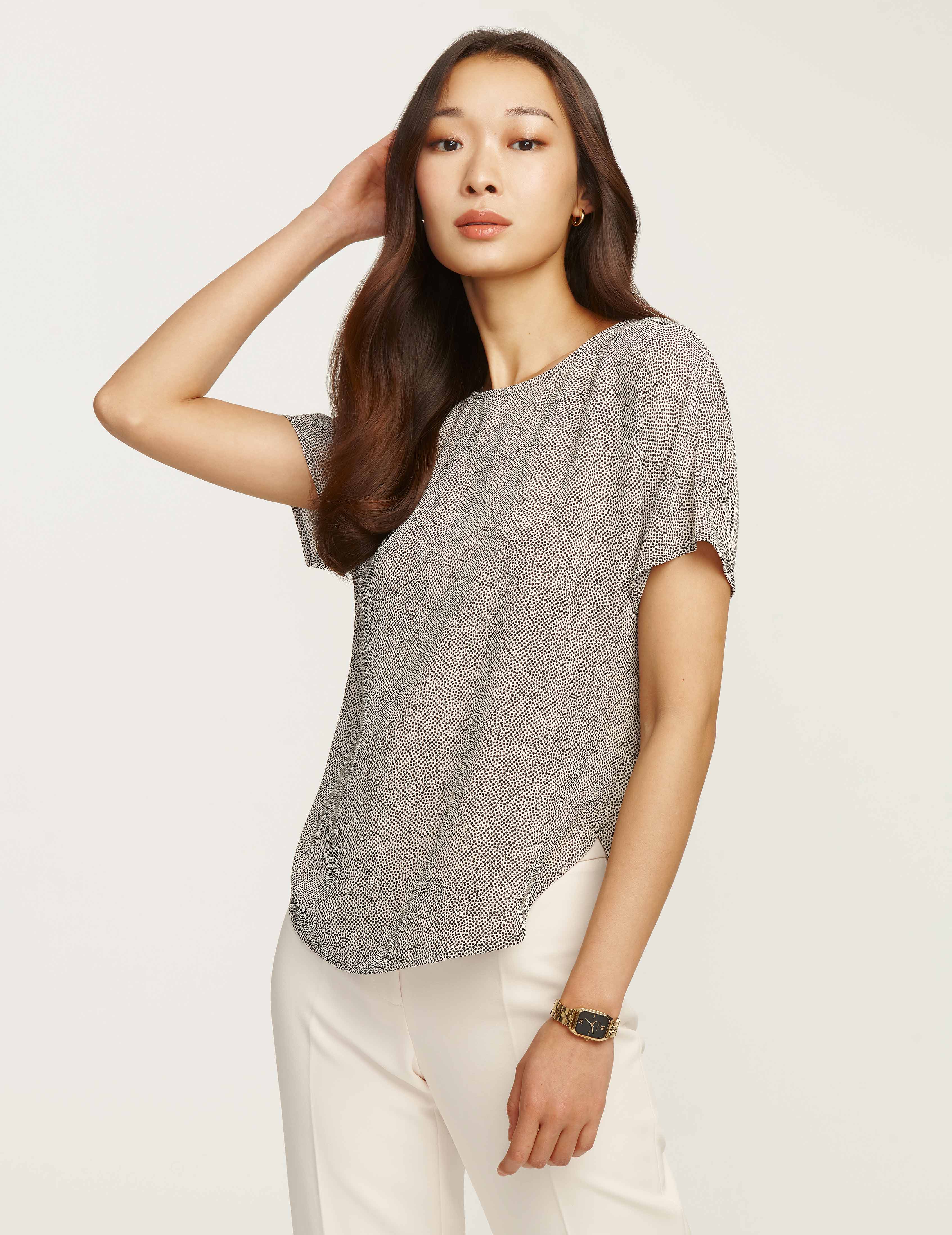 Rambling Mini Dot Bateau Blouse