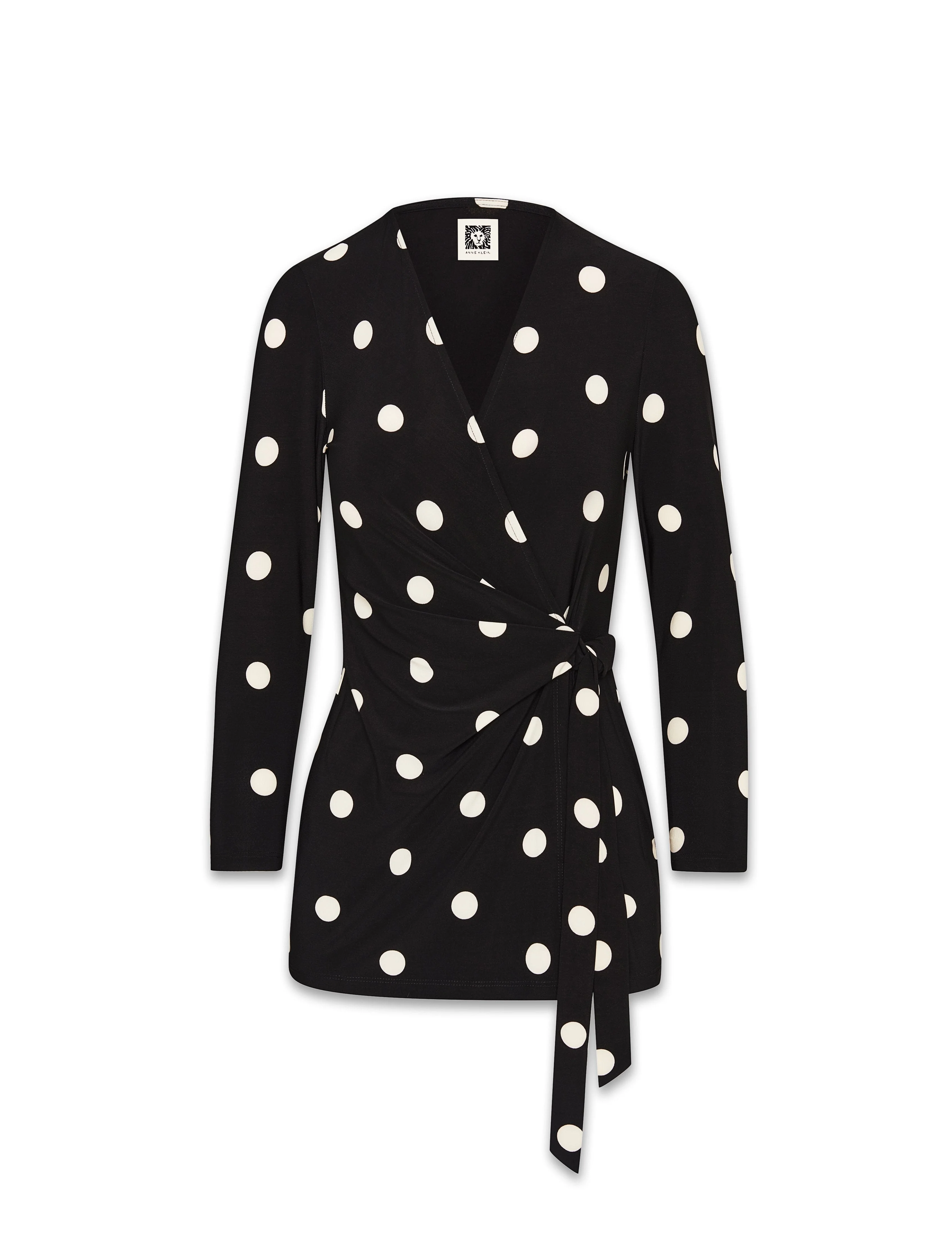 Printed Faux Wrap Top