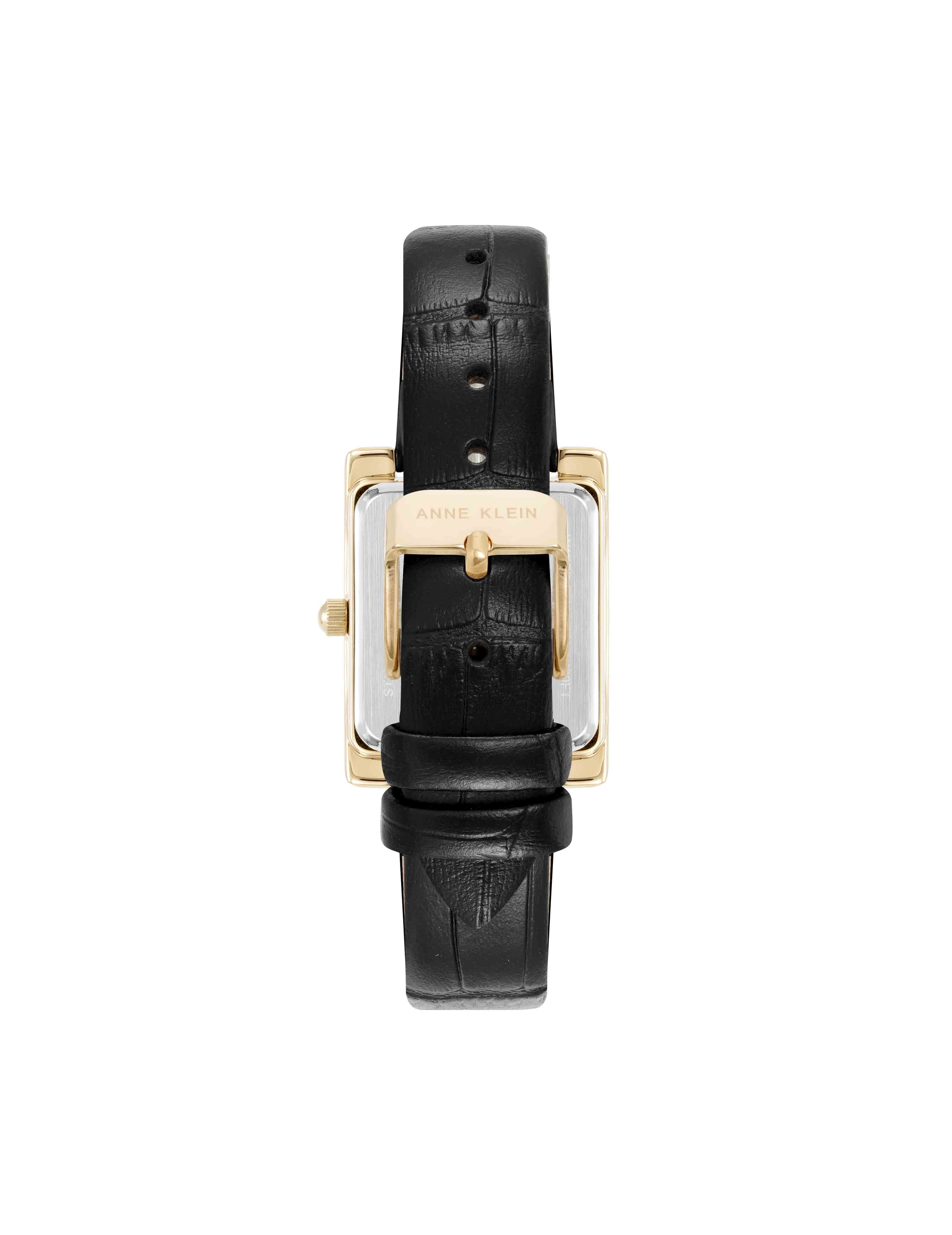 Consider It Rectangular Leather Band Watch