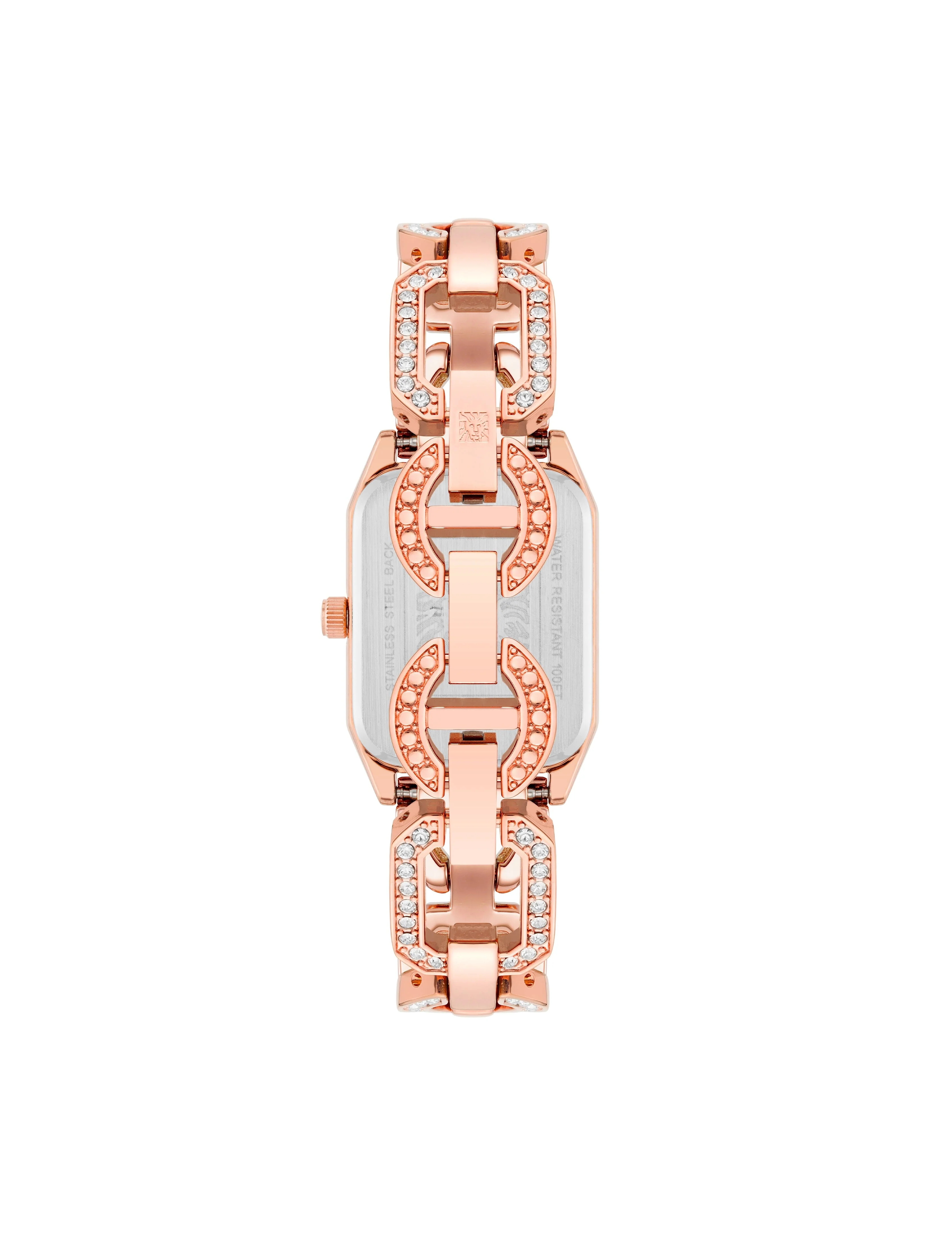 Crystal Accented Open Link Watch