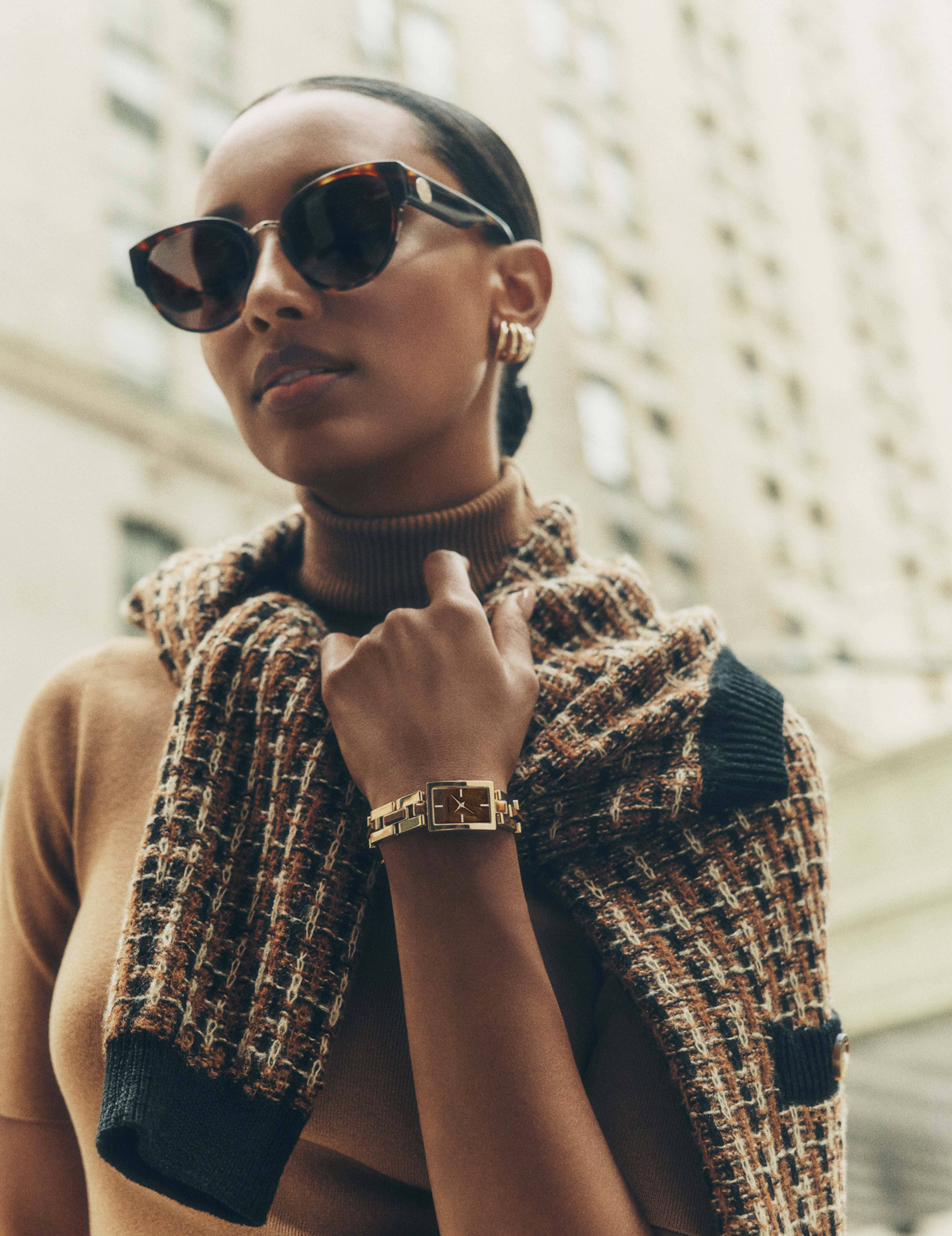 Gemstone Accented Bracelet Watch