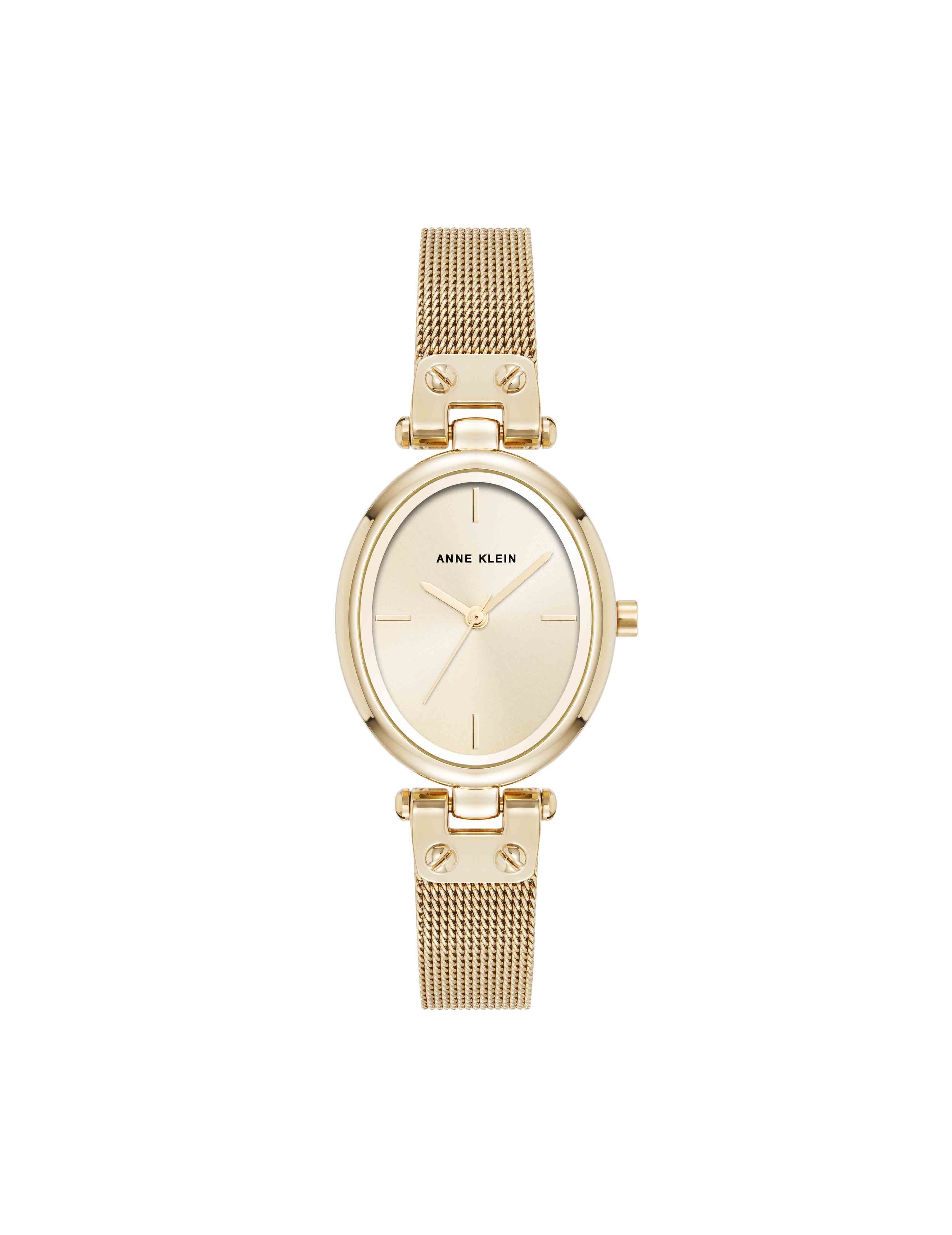 Oval Mesh Bracelet Timepiece