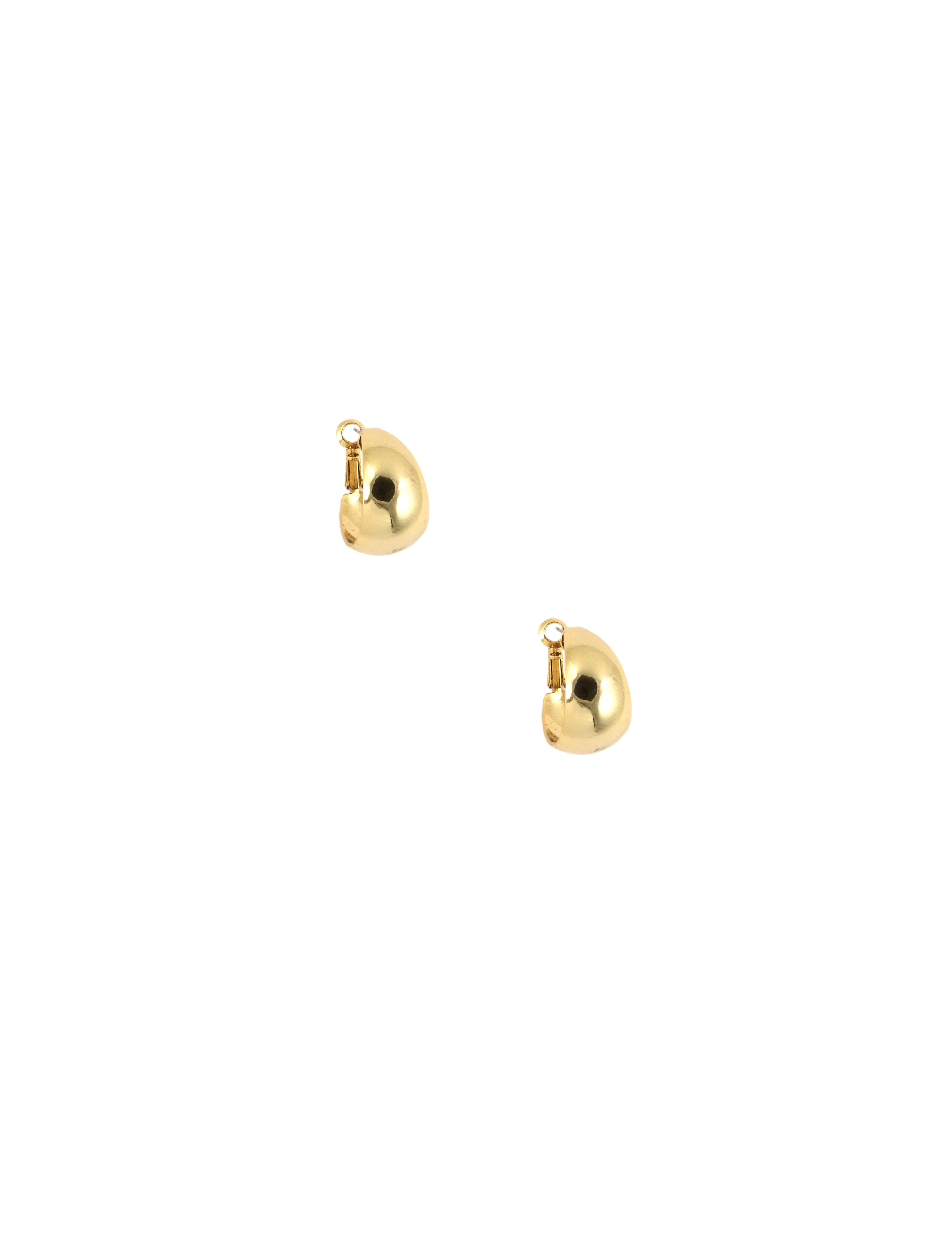 Wide Band Hoop Earrings