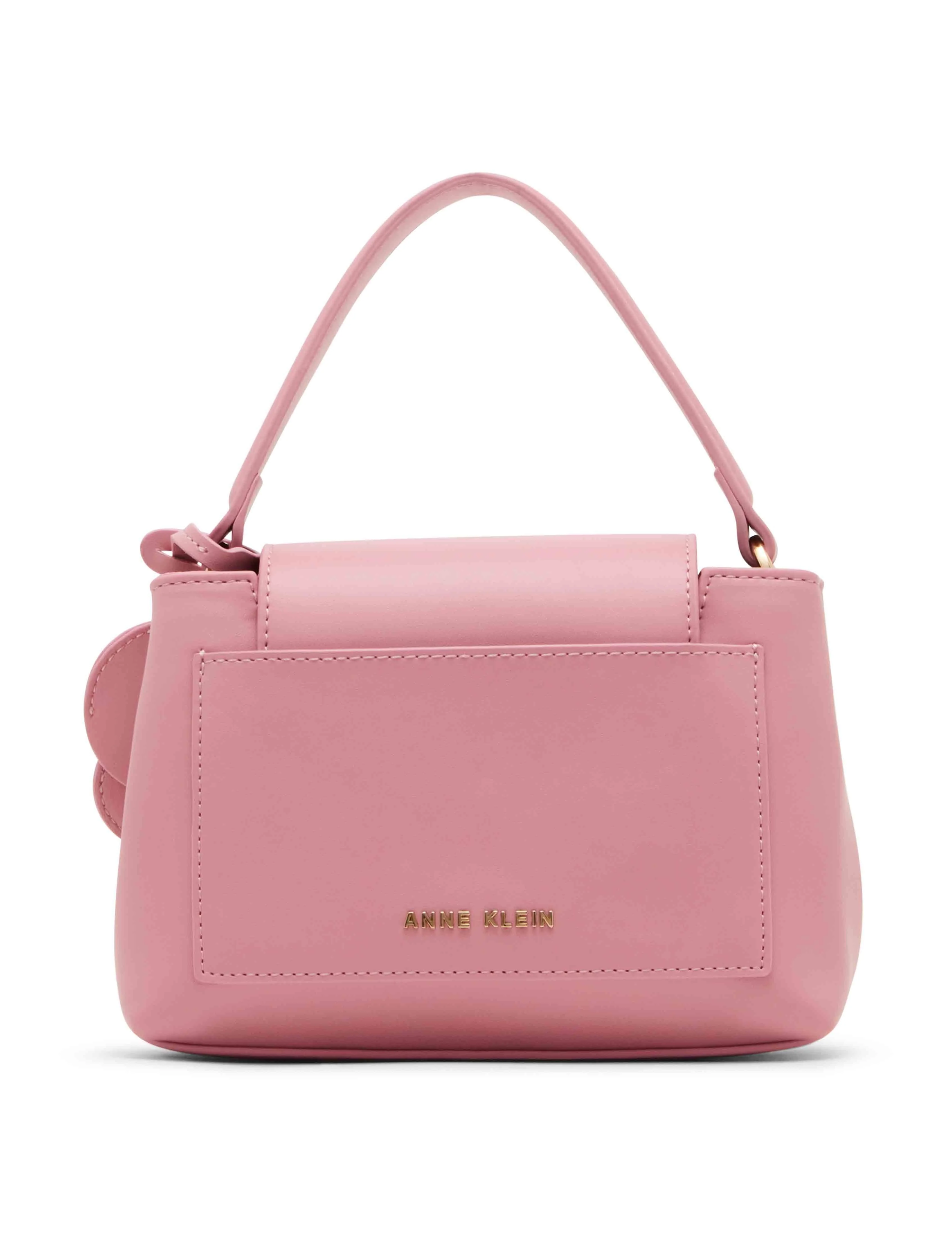 Small Pushlock Satchel With Mirror And Detachable Strap