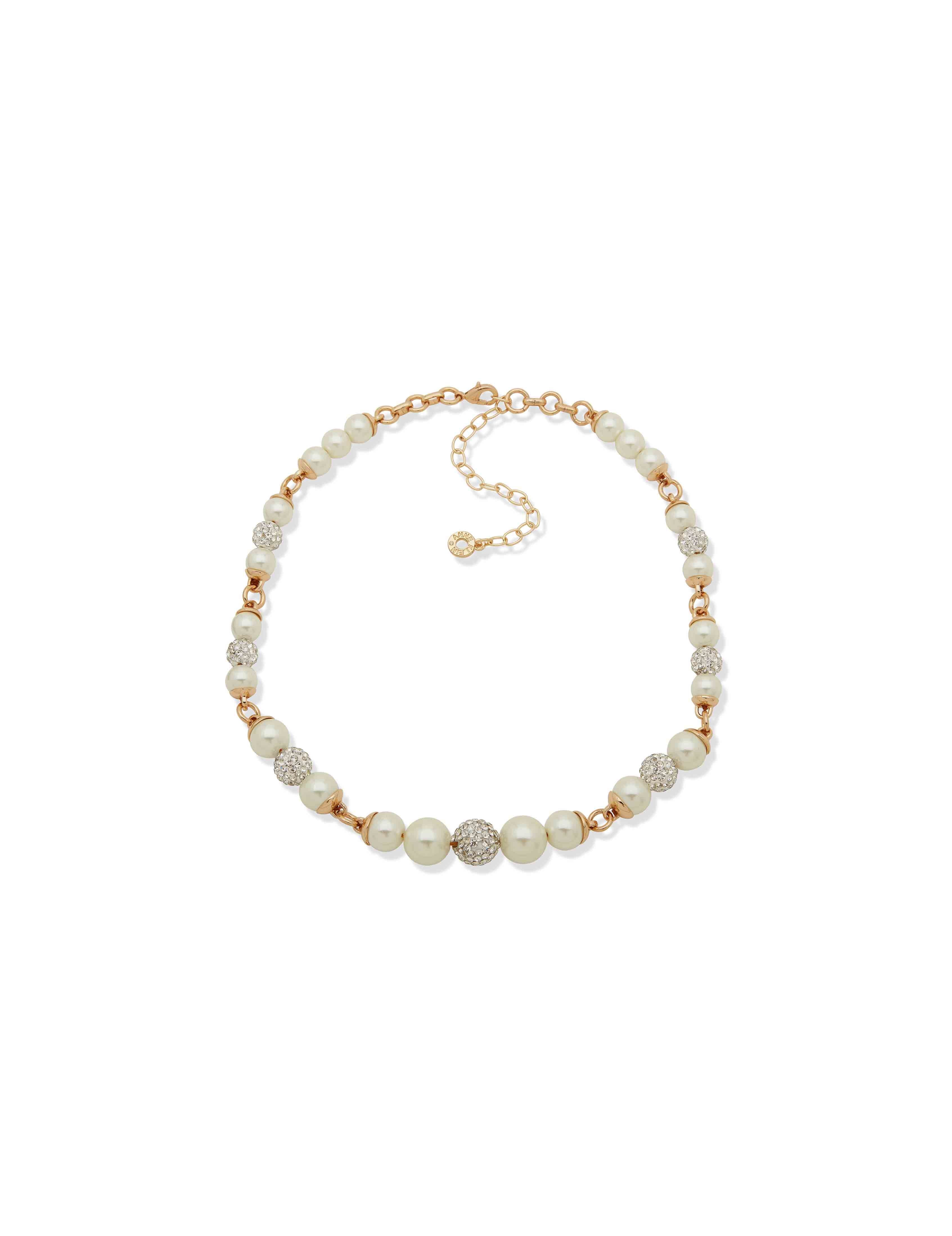 Pearl & Fireball Necklace