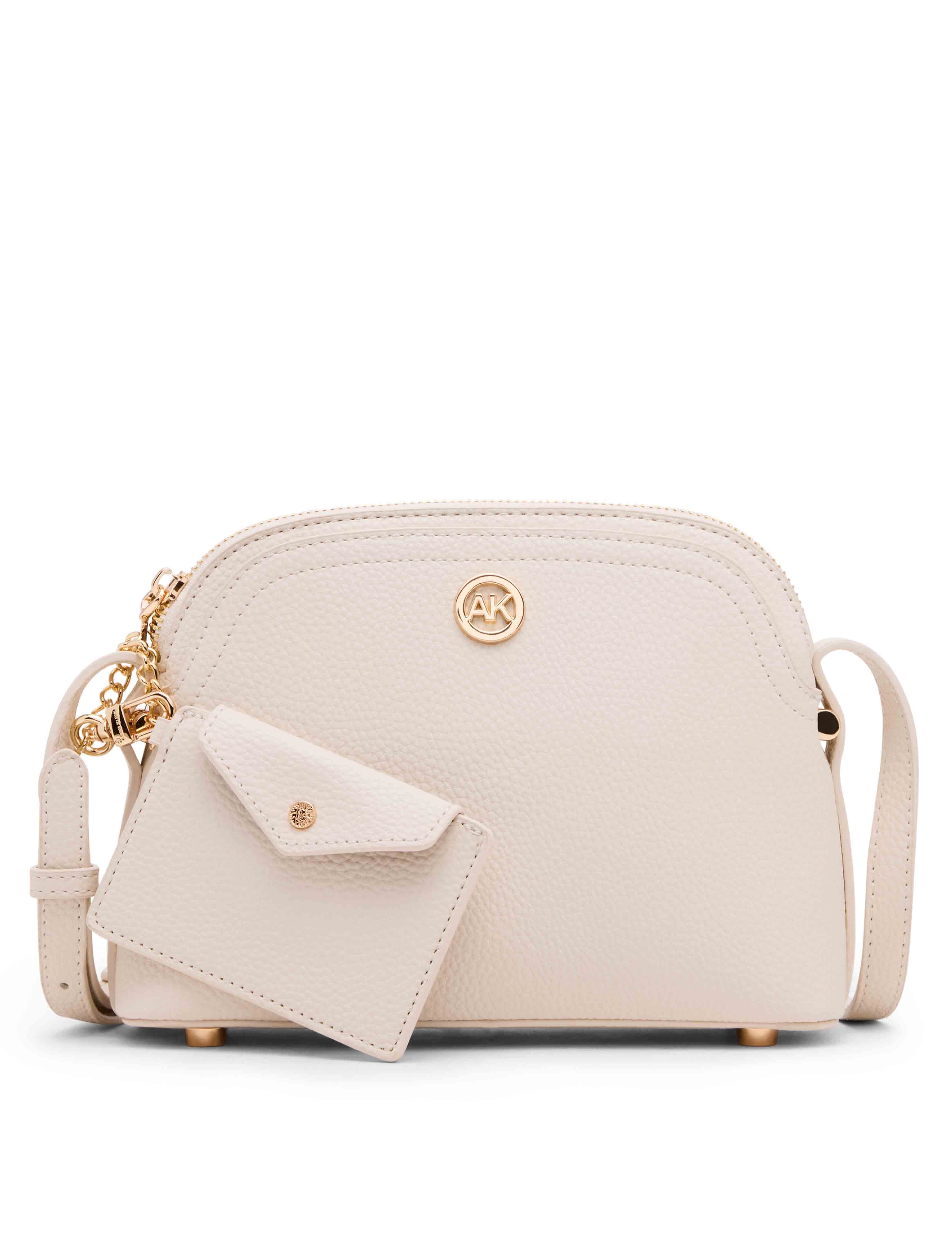 Anne Klein Dome Crossbody with Detachable Card Case