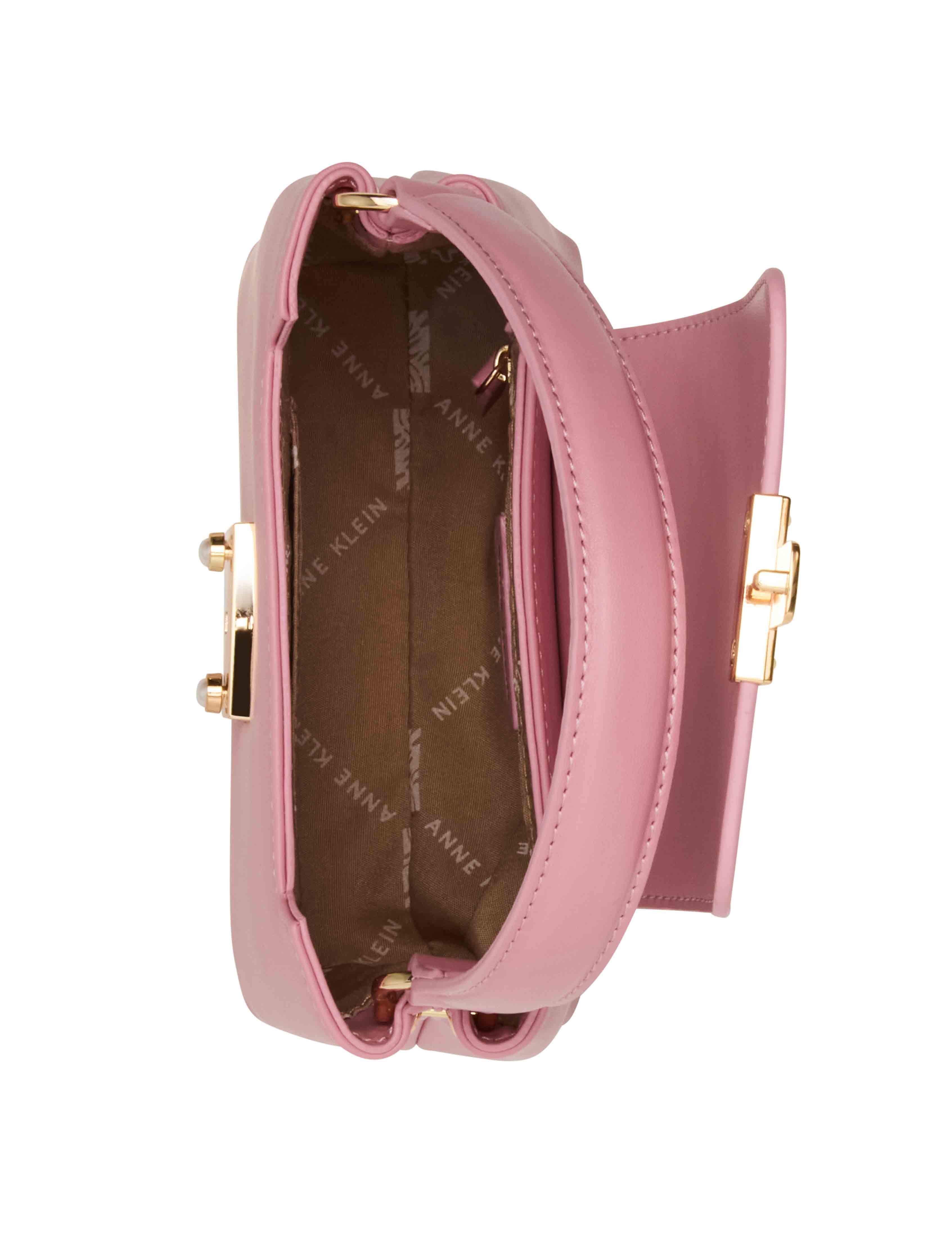 Small Pushlock Satchel With Mirror And Detachable Strap
