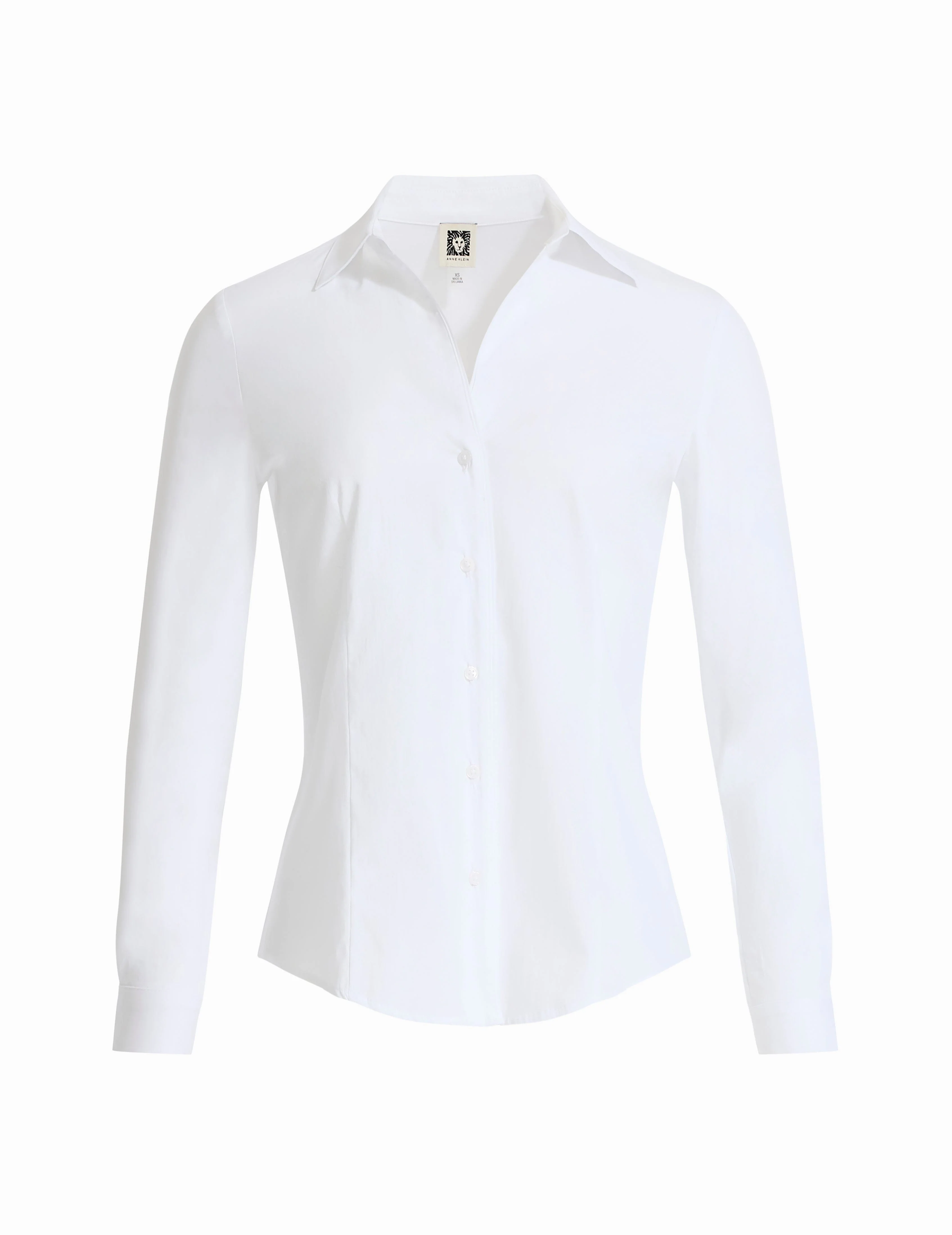 Long  Sleeve Button Front Top