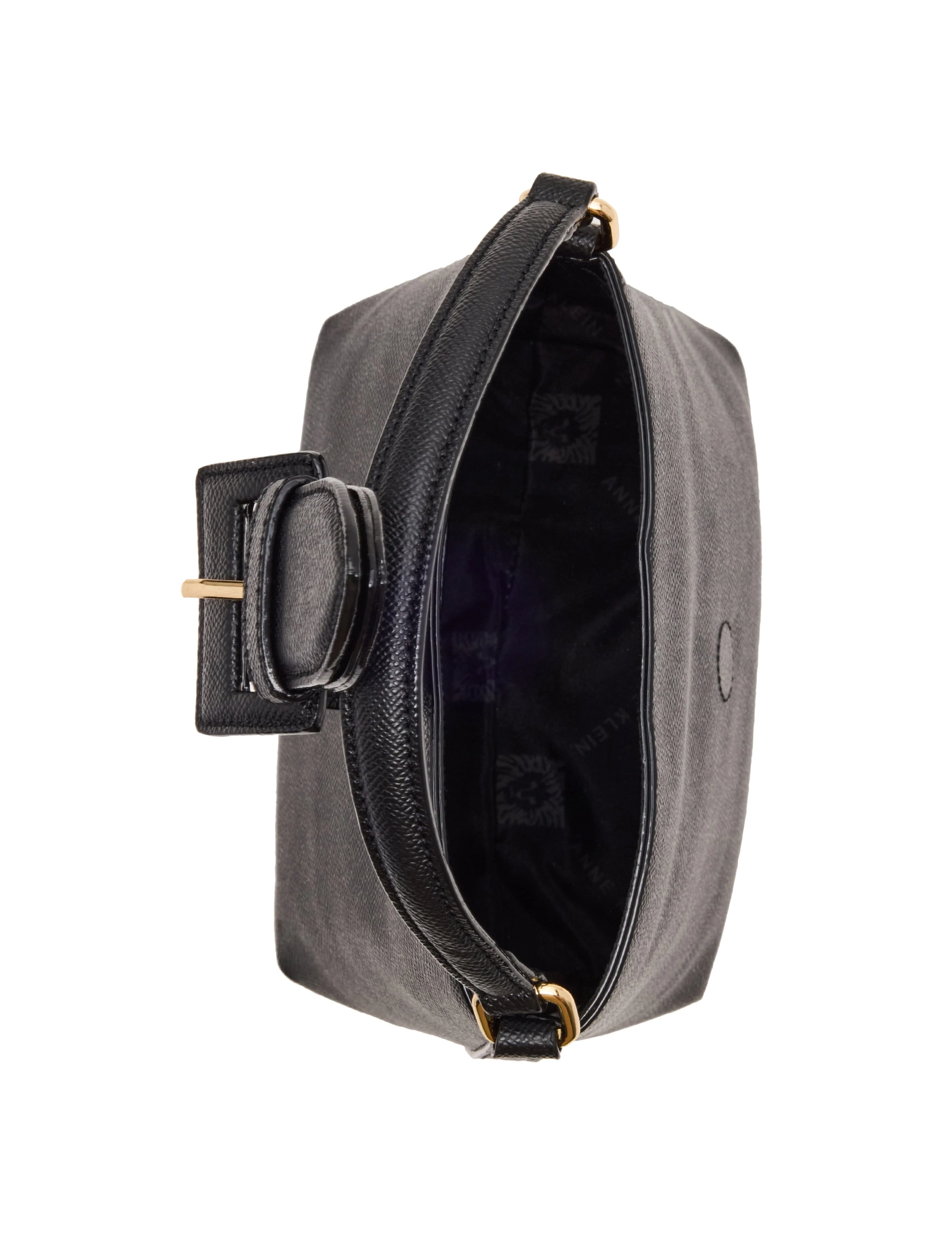 Small Sculpted Buckle Bucket with Convertible Strap