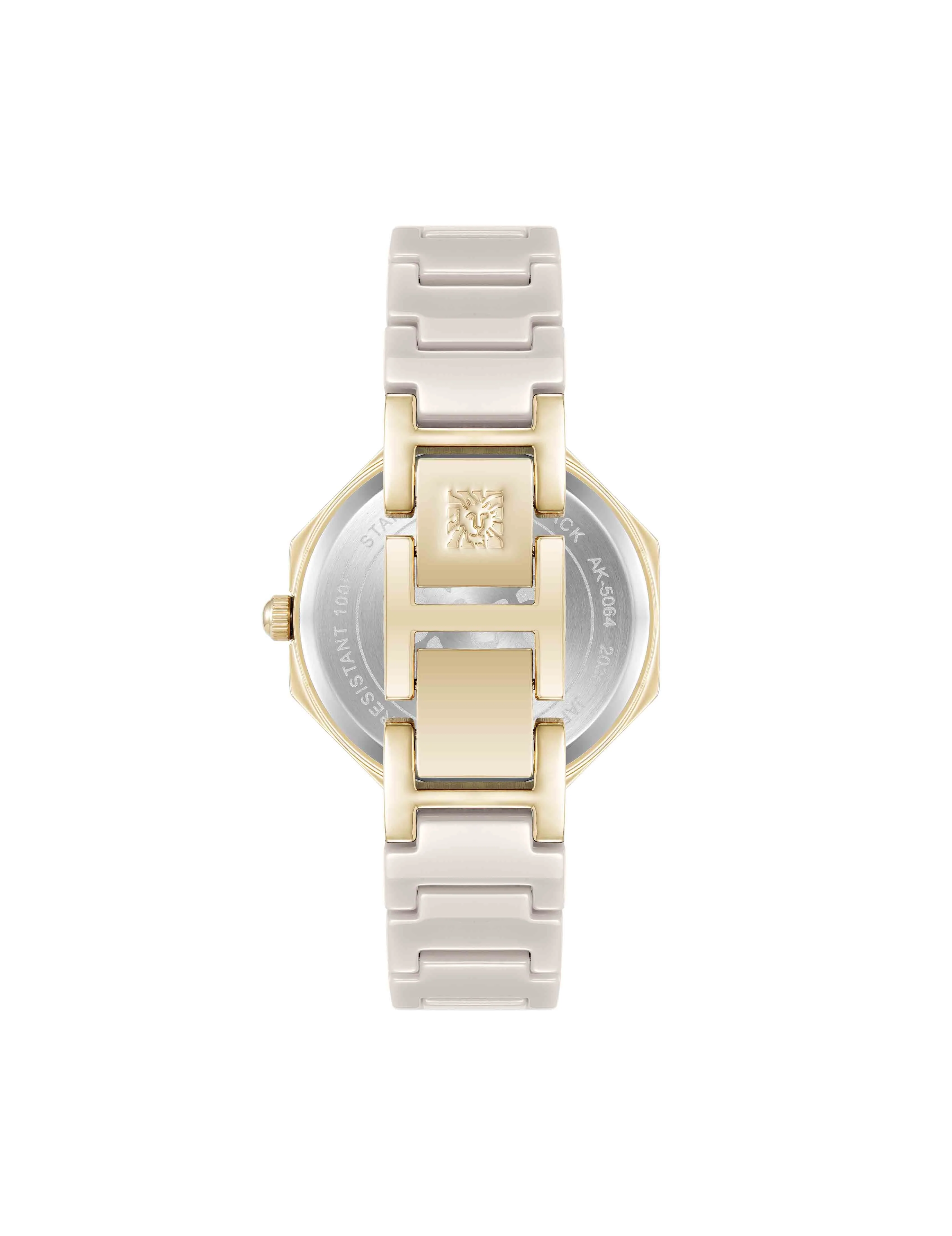 Octagonal Ceramic Diamond Dial Bracelet Watch