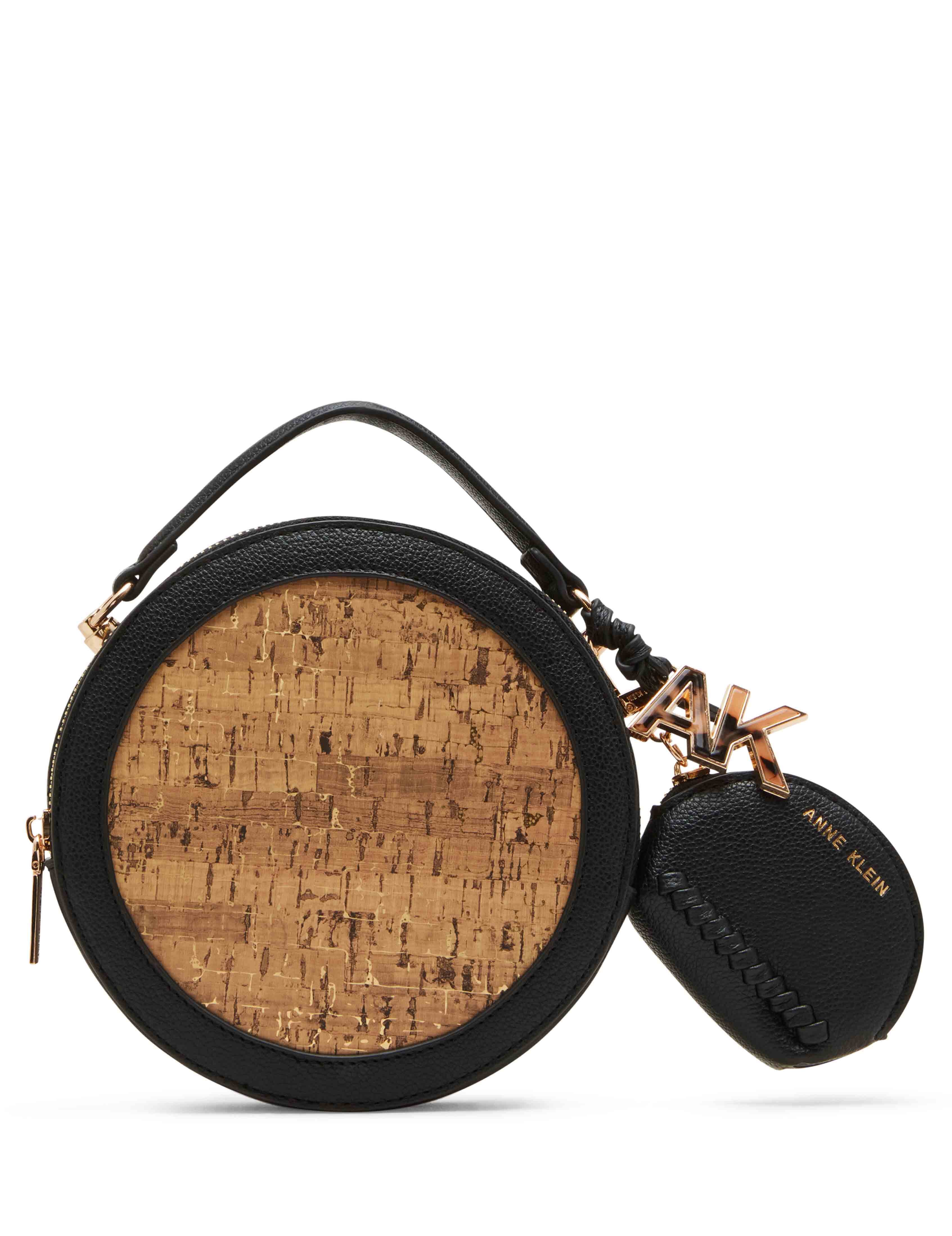 Cork Circle Bag with Convertible Strap