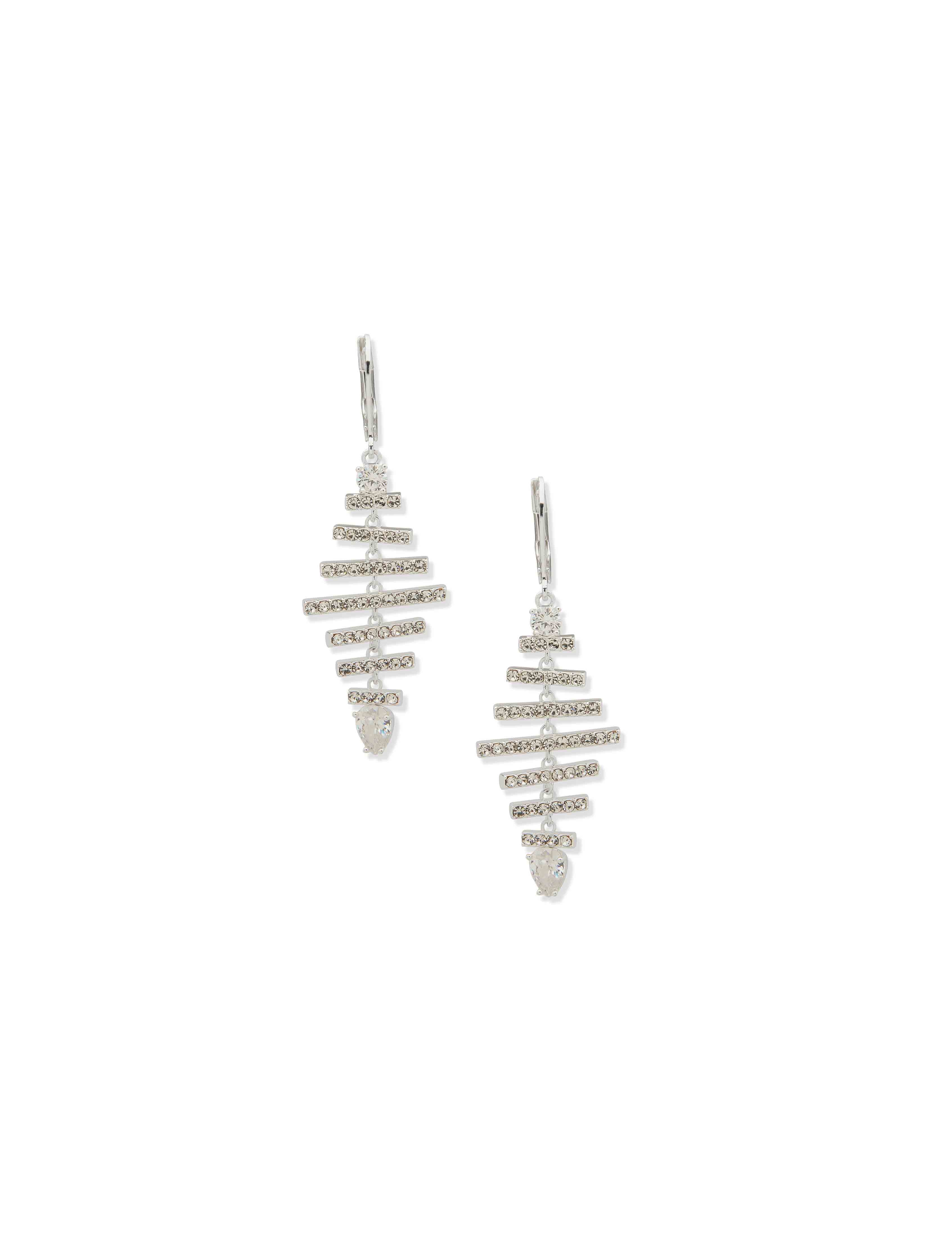 Drama Chandelier Earring - Silver/Crystal