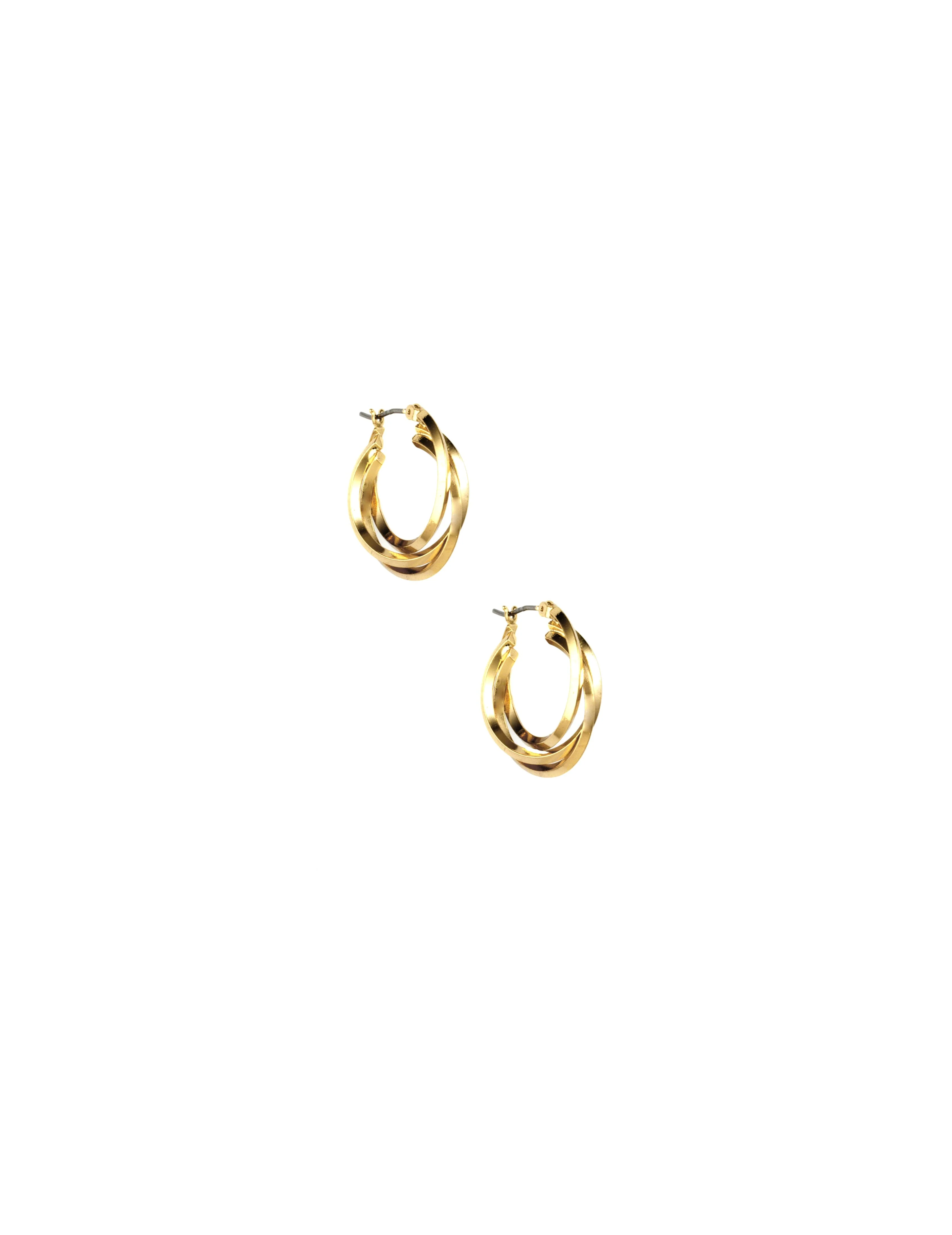 32MM 3 Ring Hoop Earrings