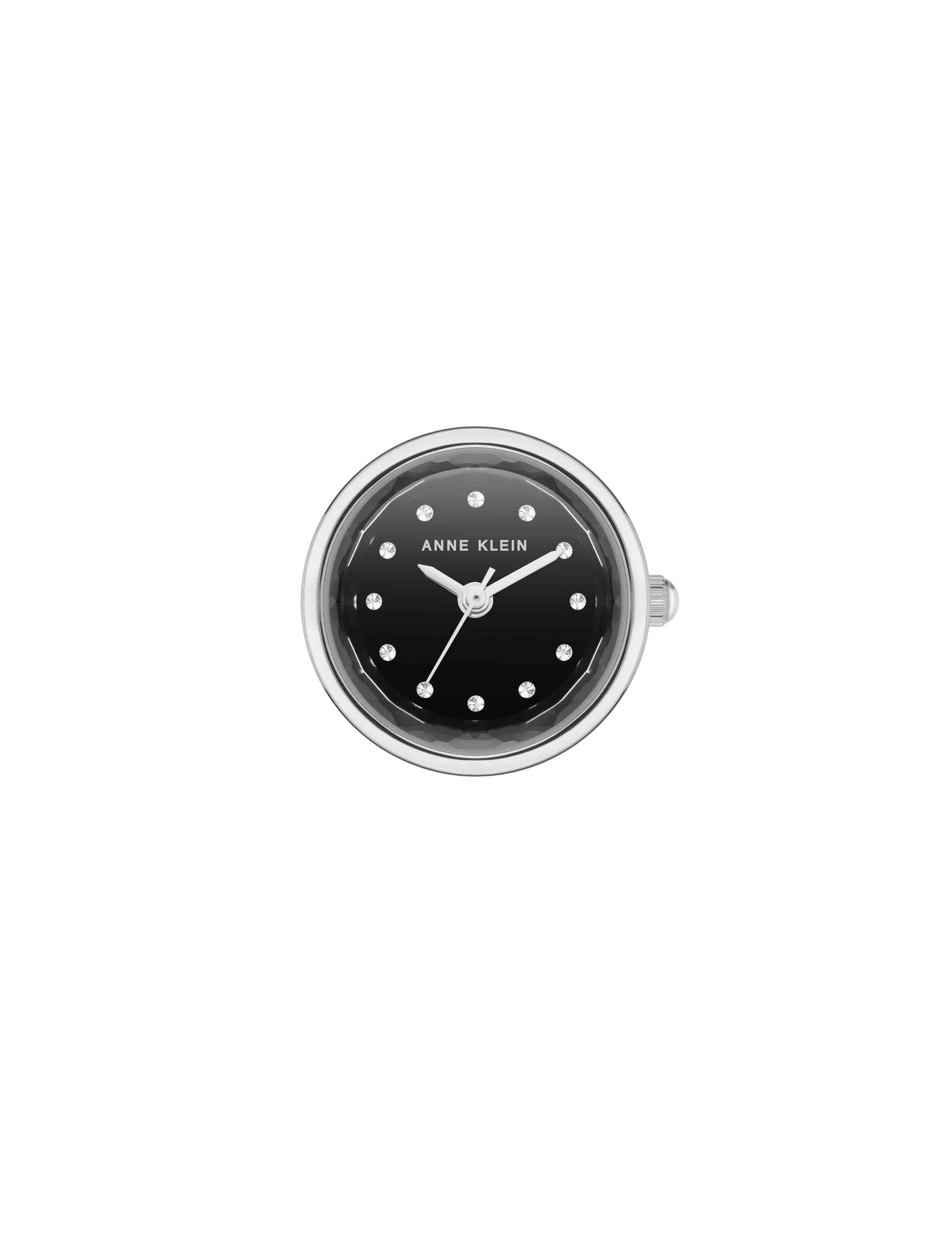 Faceted Crystal Ring Watch