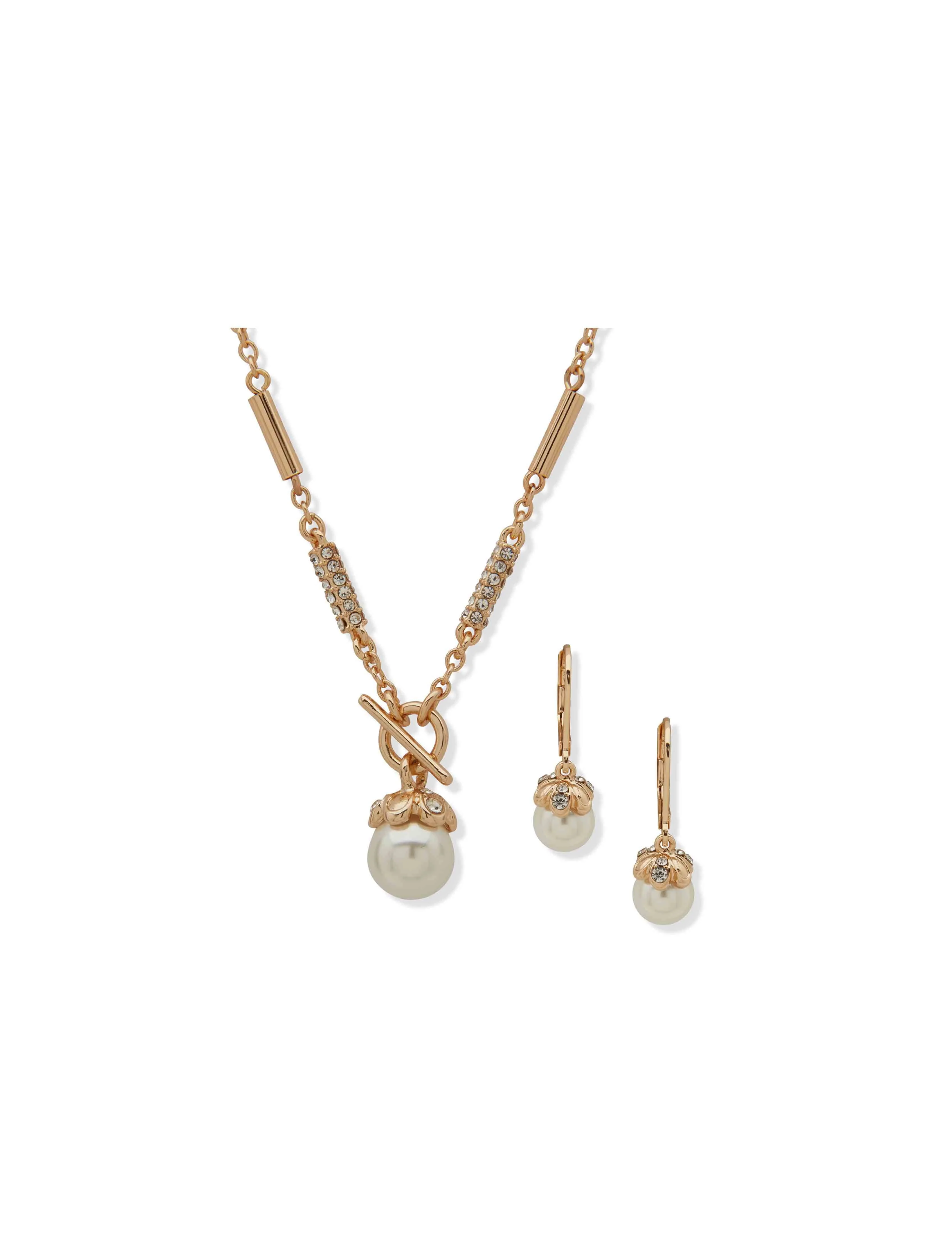 Blanc Pearl Necklace Set