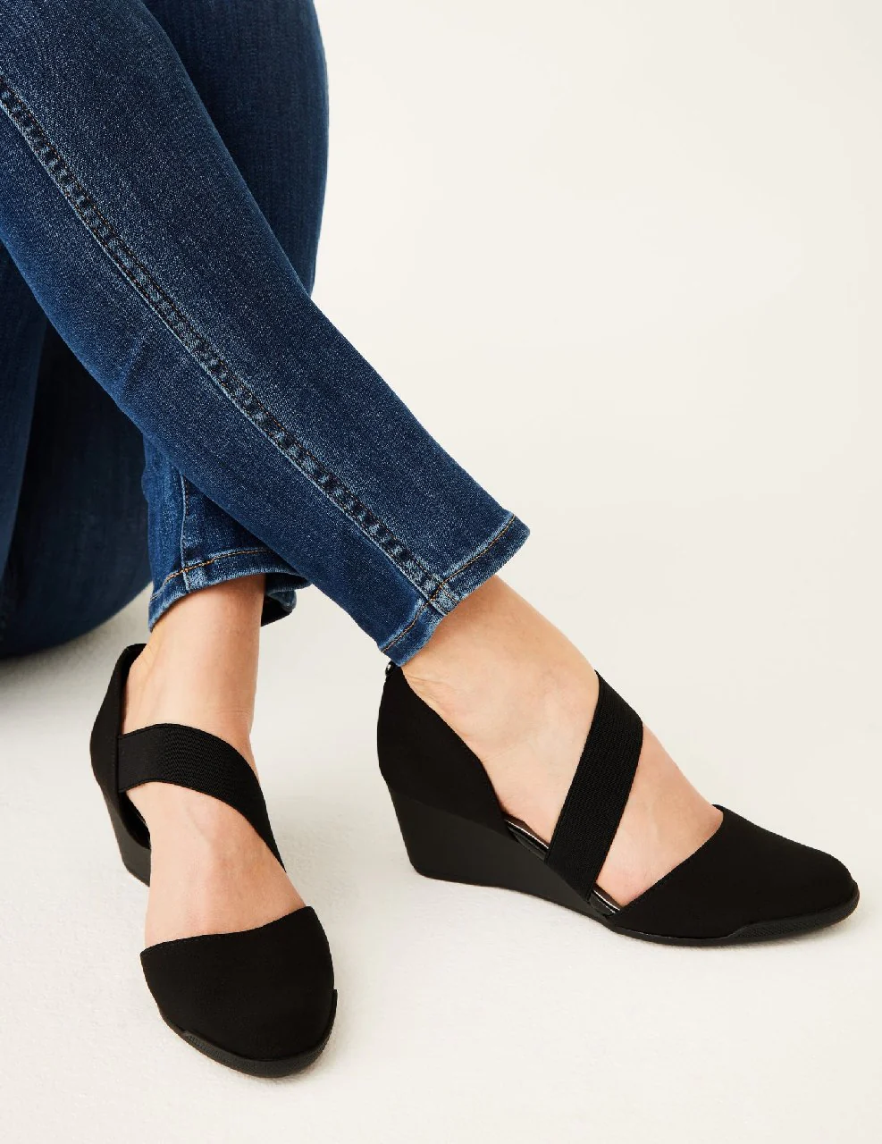 Tara Strap d'Orsay Wedge