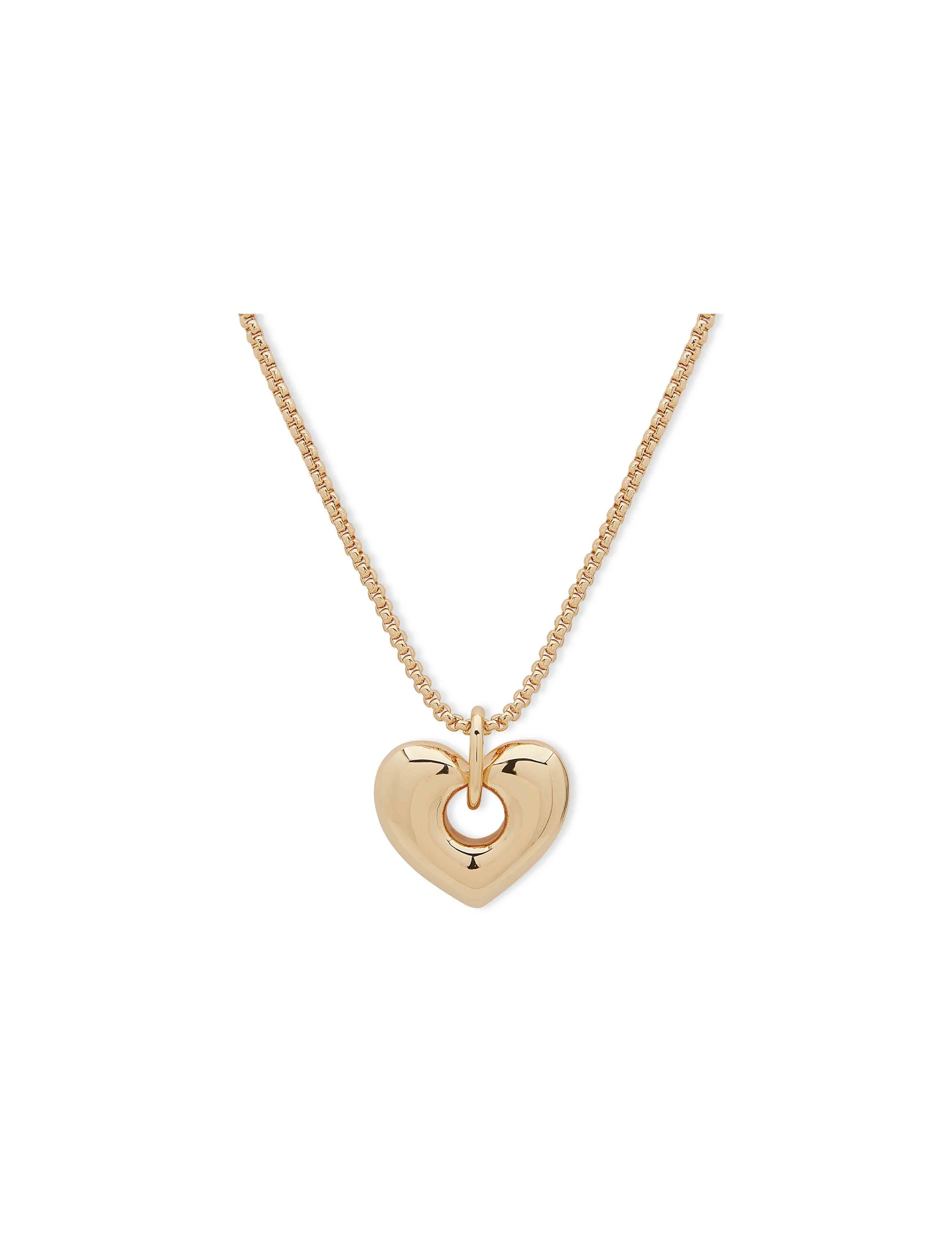 Gold Heart Motif Pendant