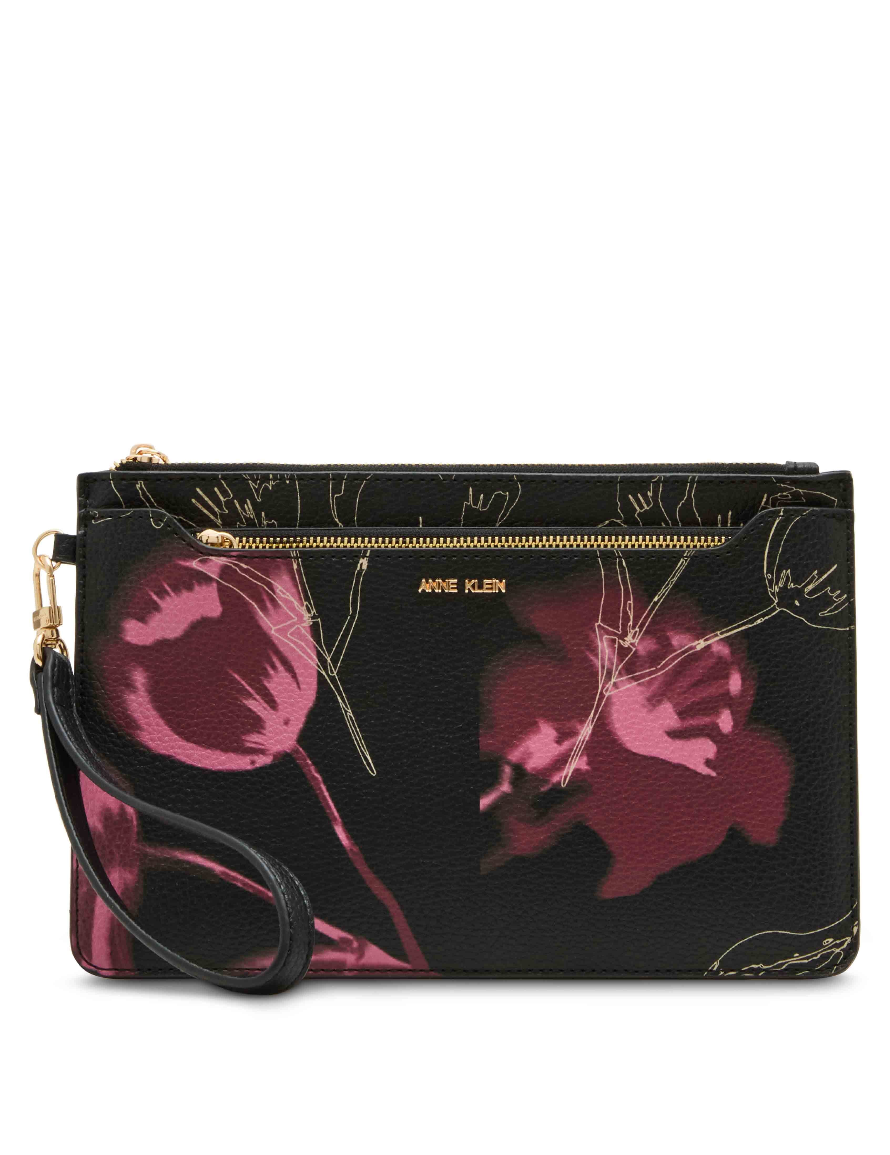 Floral Wristlet with Inner Organizer