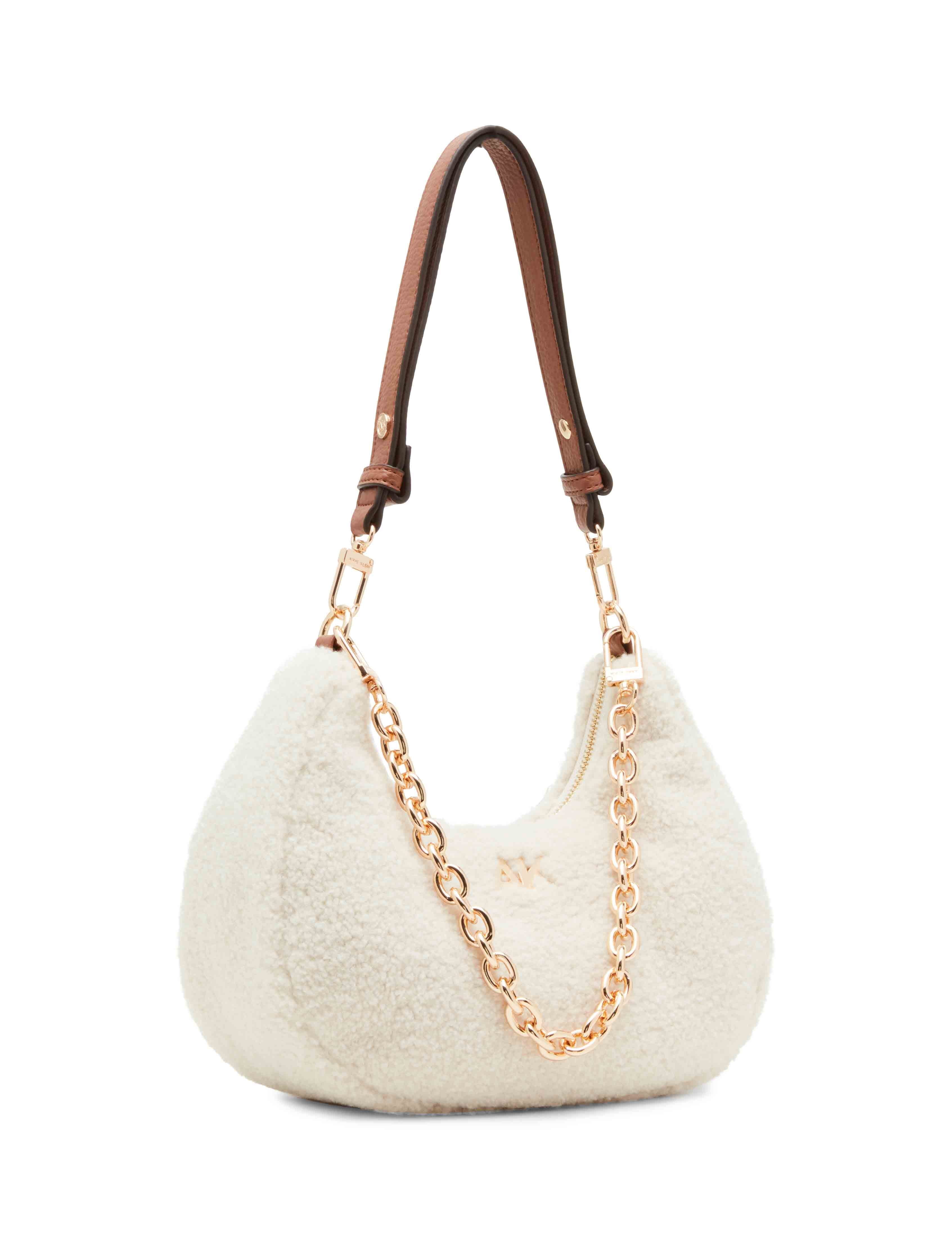 All Over Sherpa Crescent Shoulder Bag