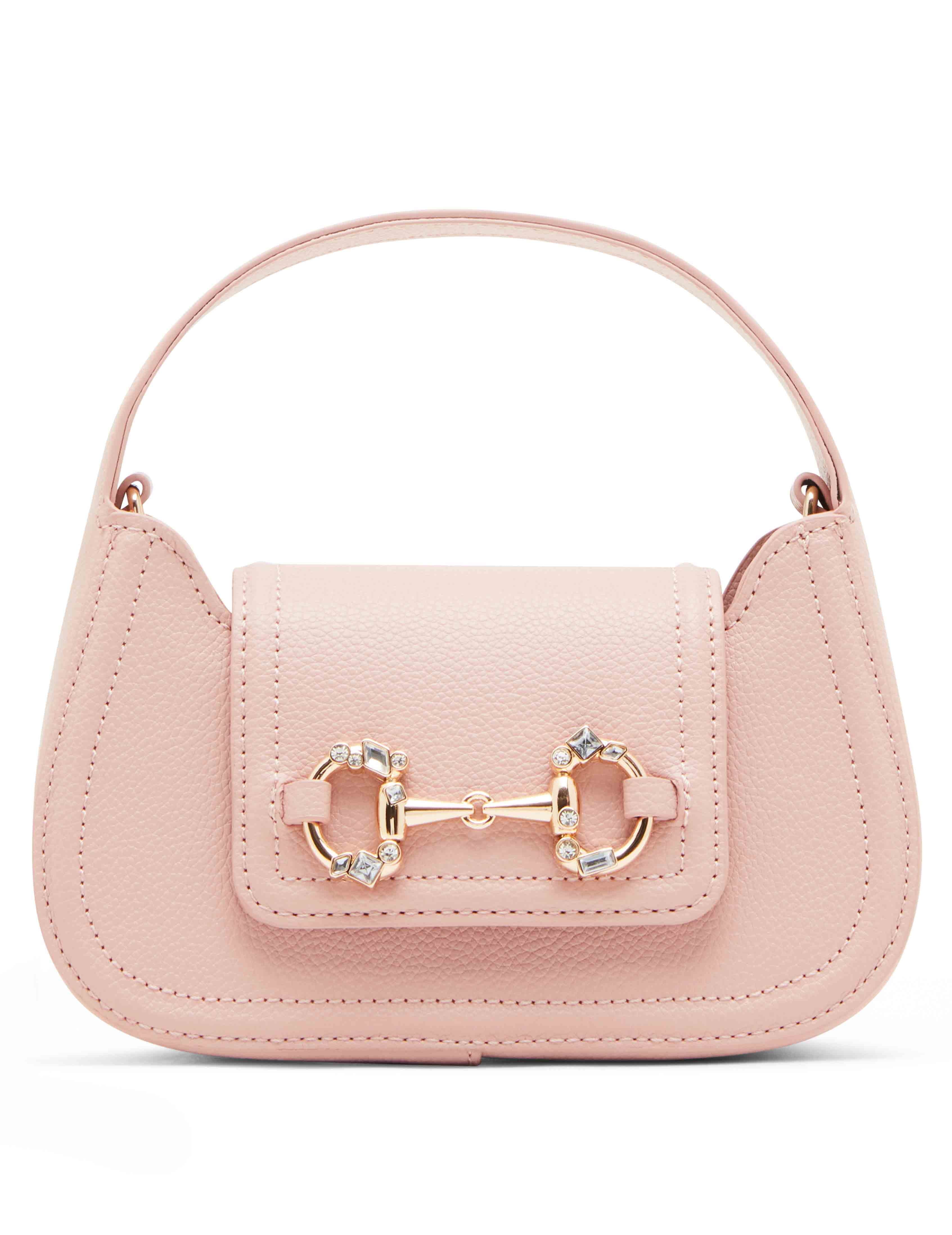 Crystal horsebit mini top handle with convertible strap