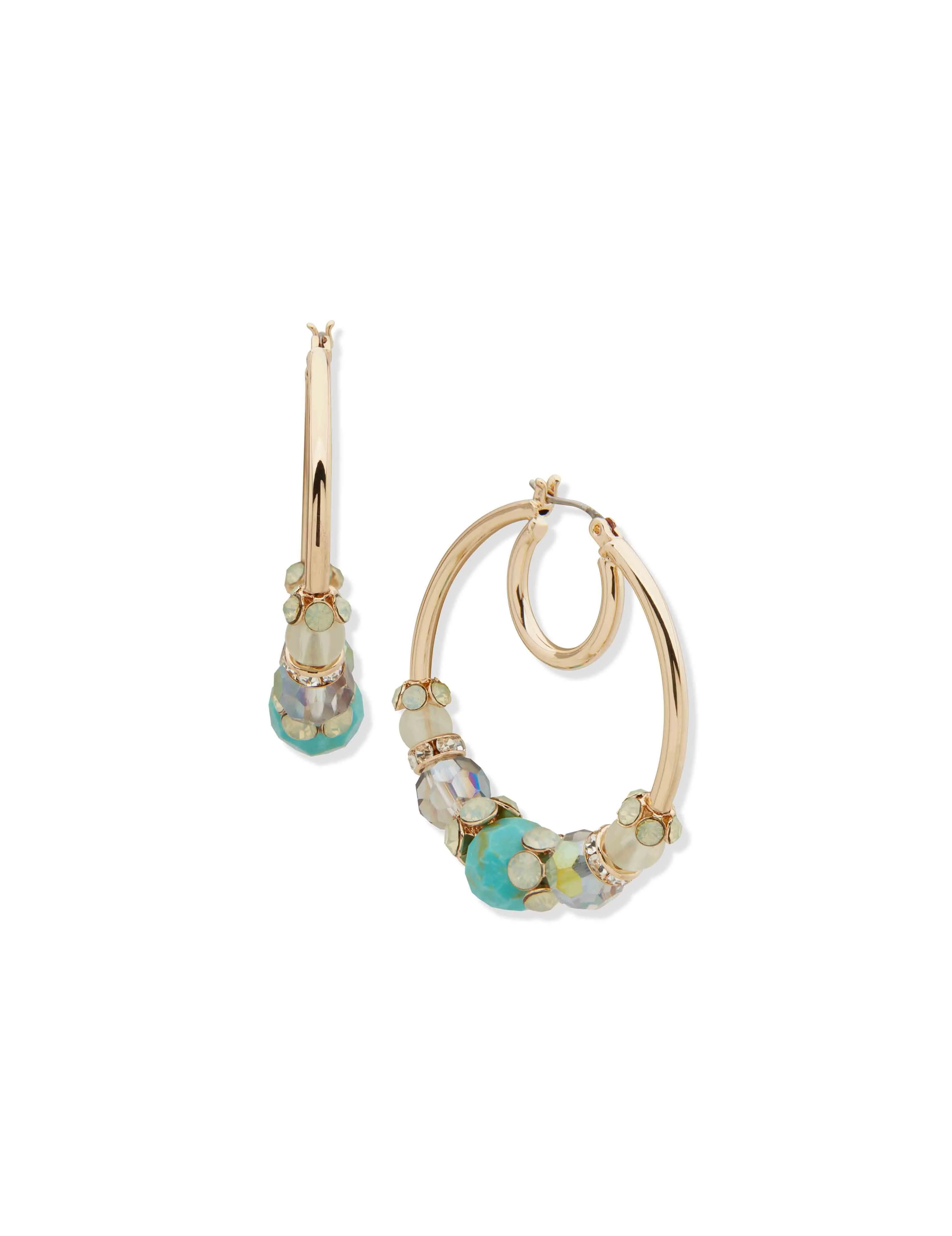 42MM Beaded Hoop Earring