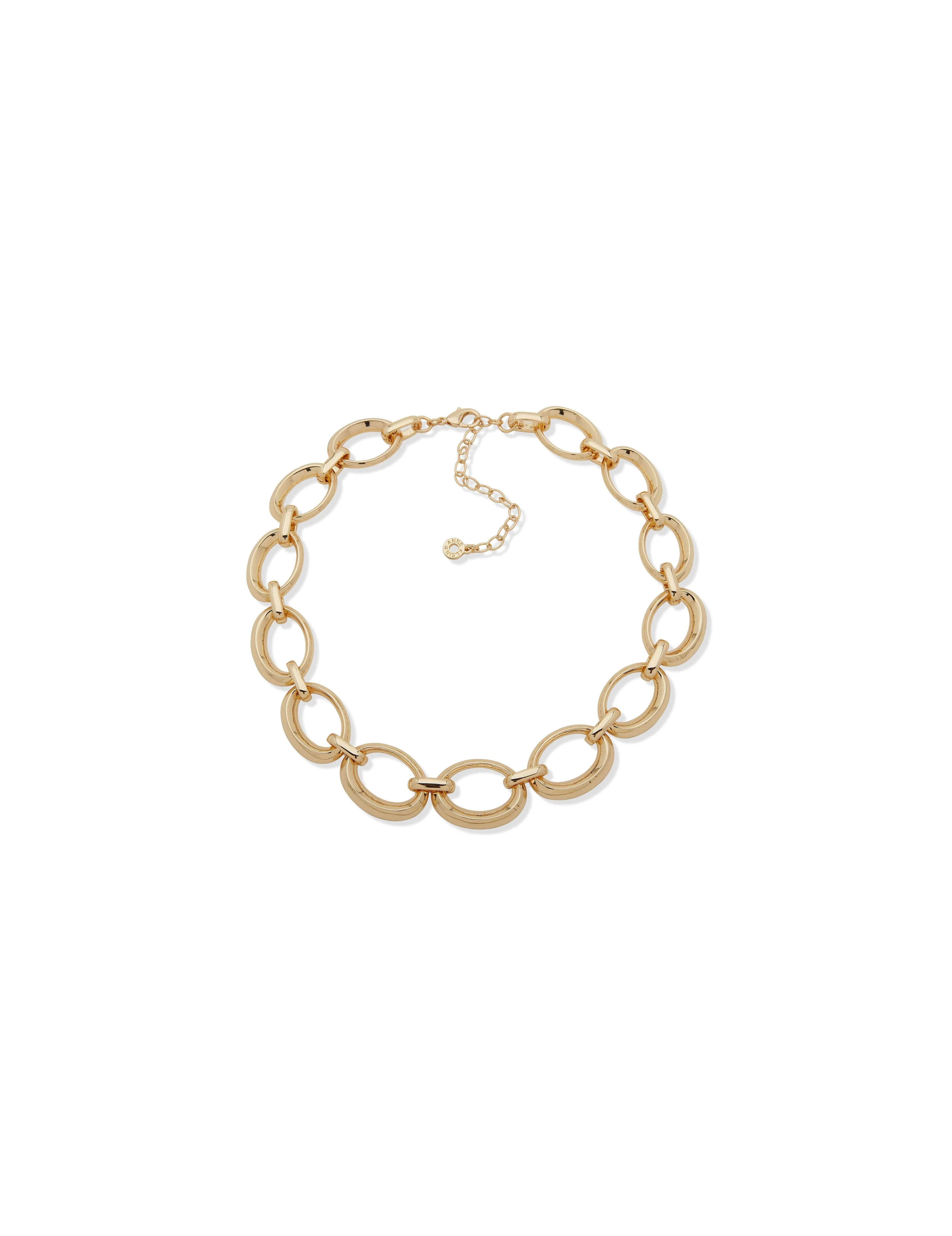 Oval Links Collar Necklace