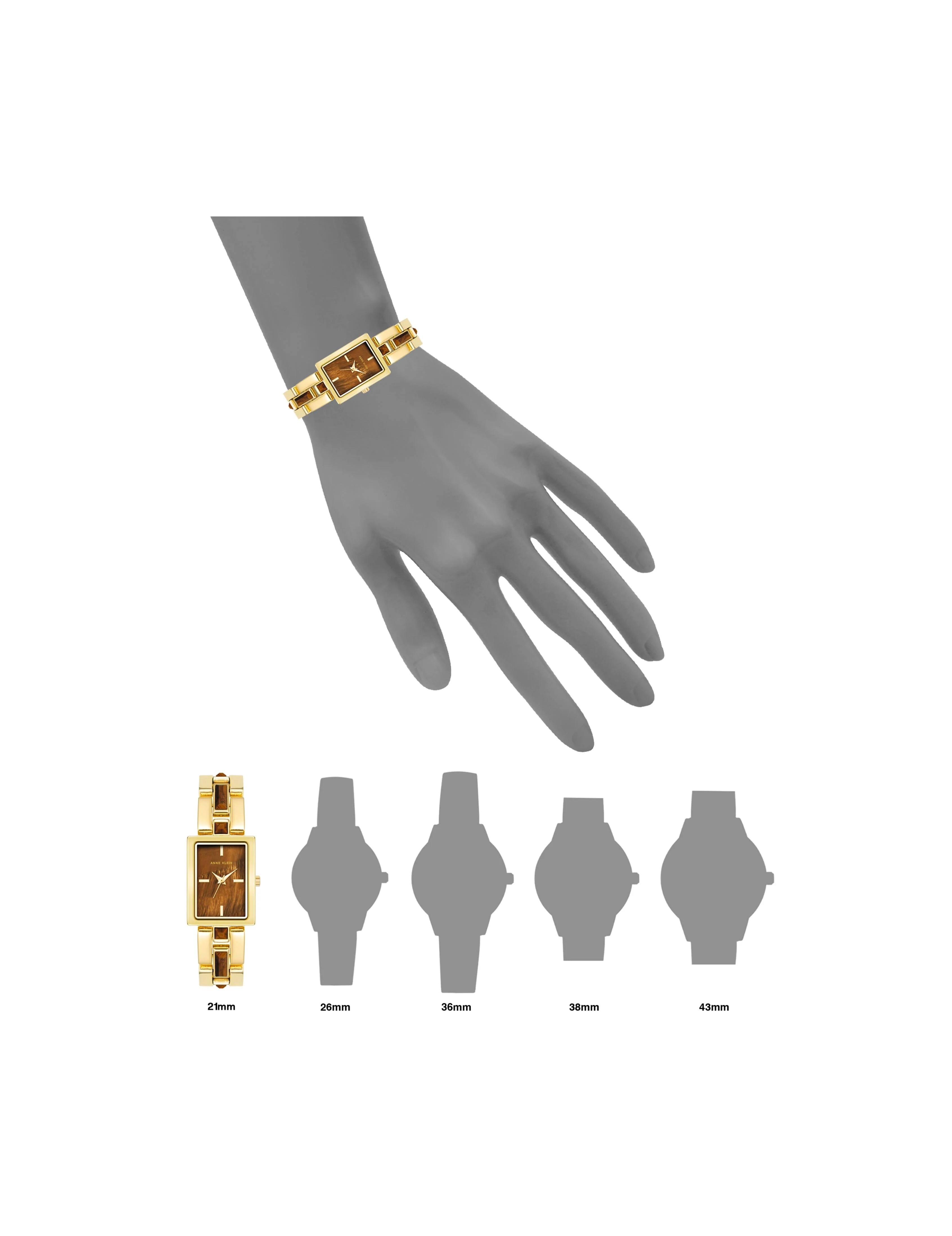 Gemstone Accented Bracelet Watch