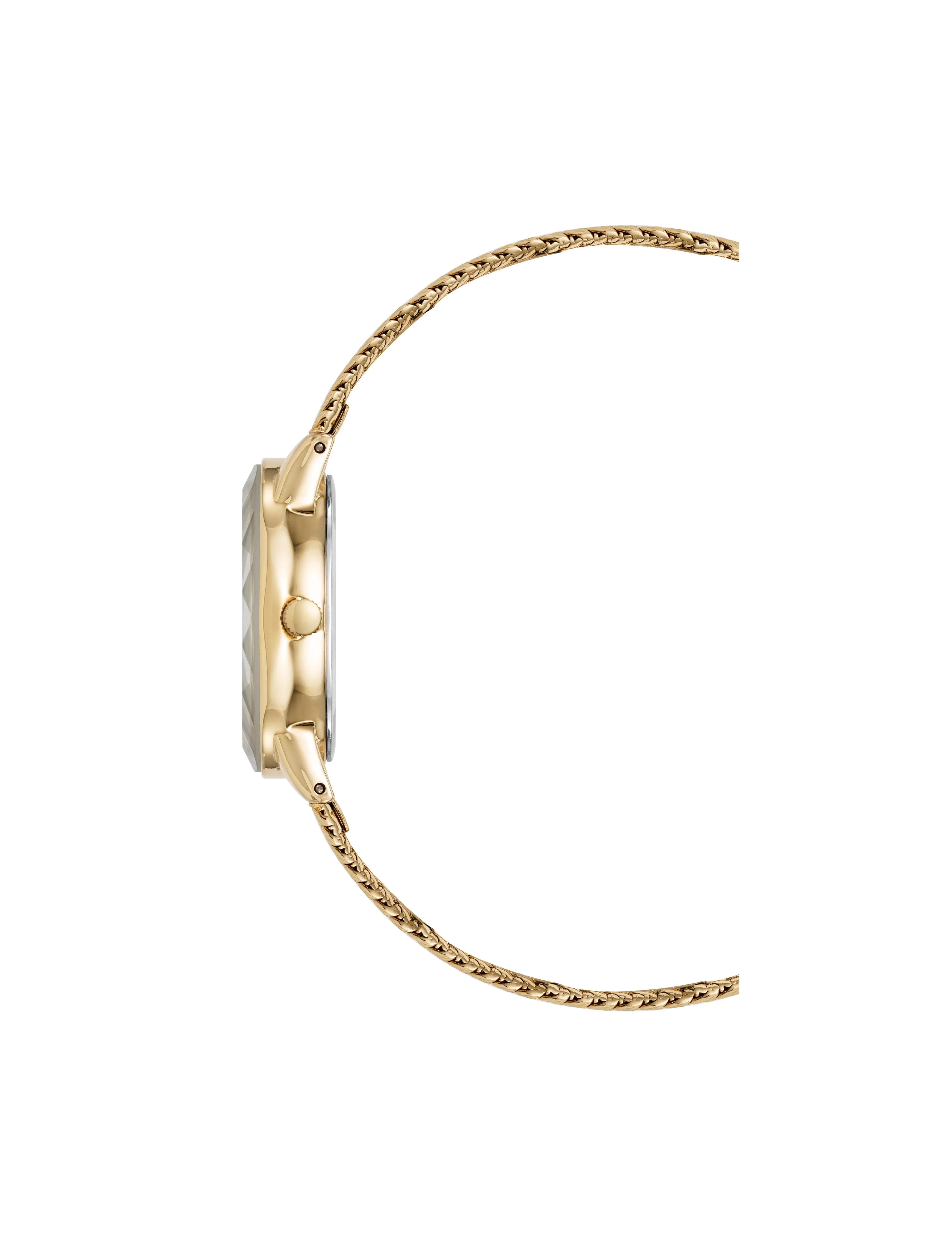 Durable Oval Stainless Steel Mesh Wristwatch