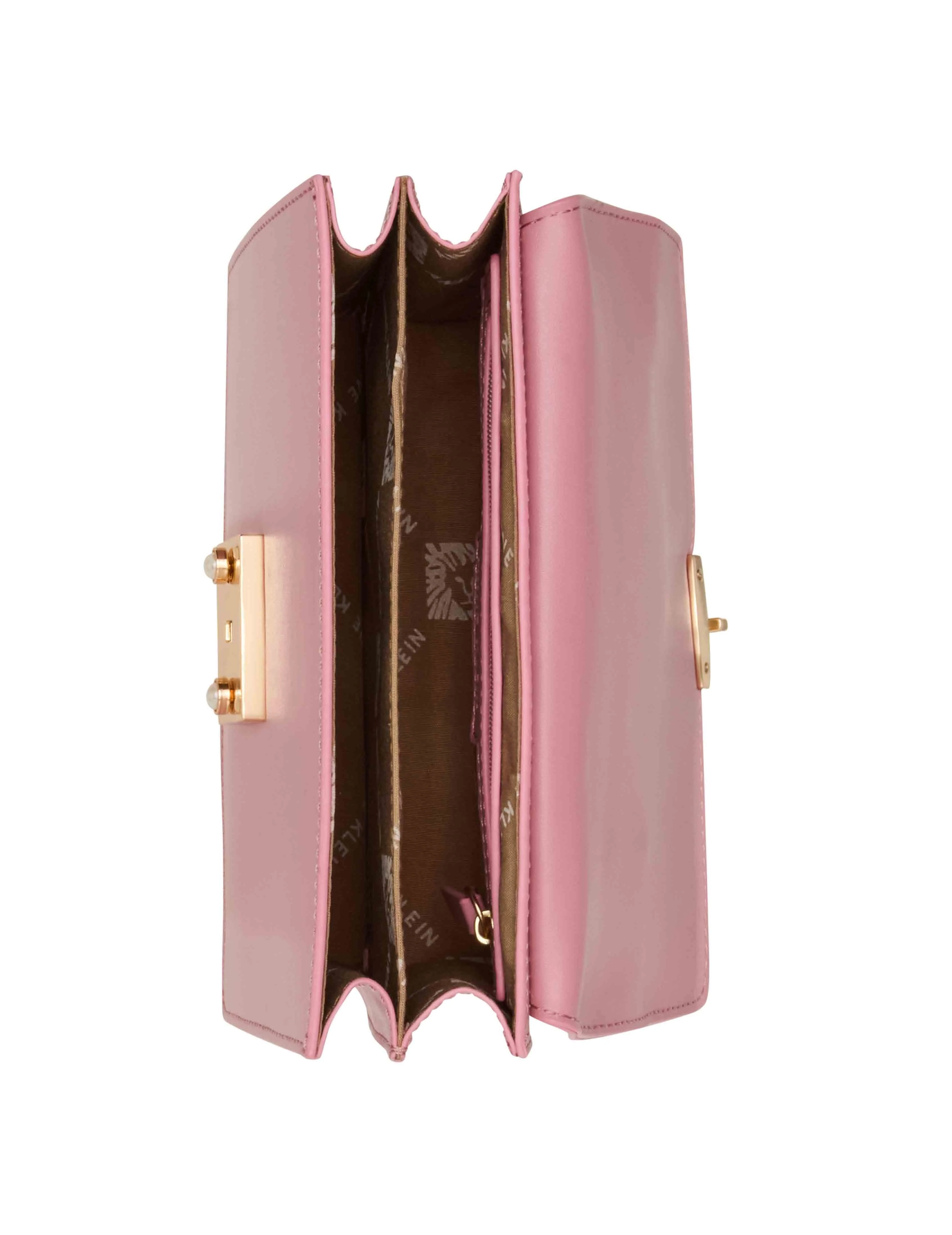 Small Top Handle With Mirror And Detachable Strap