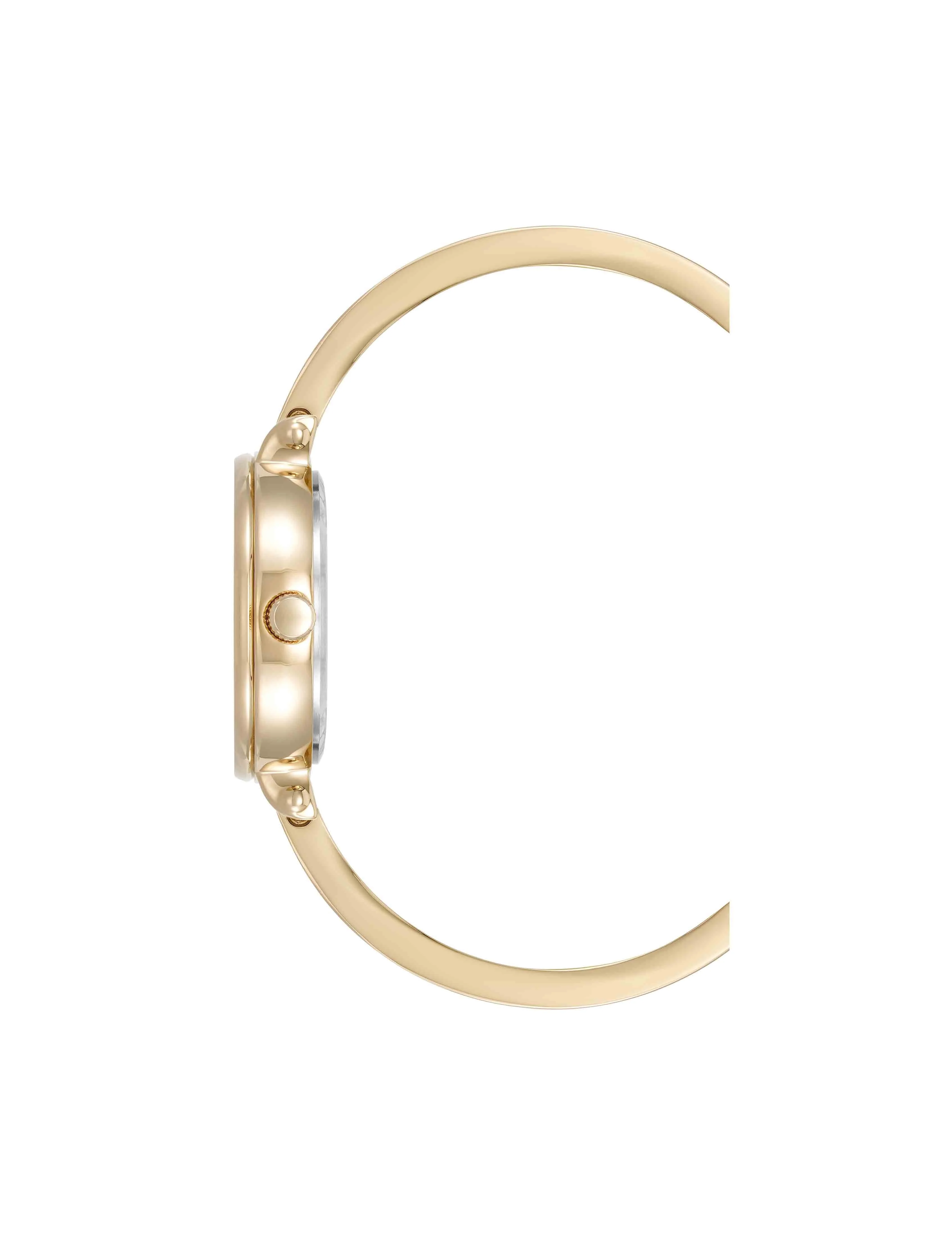 Round Gemstone Bangle Watch Set