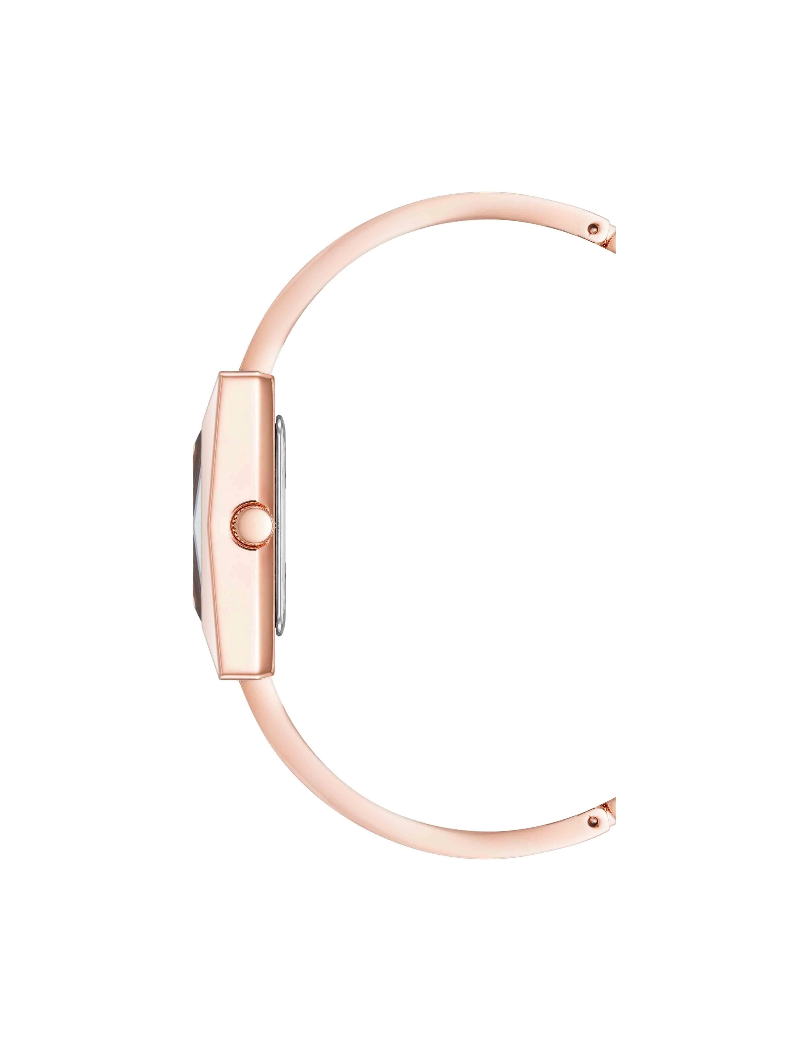 Faceted Case Bangle Watch