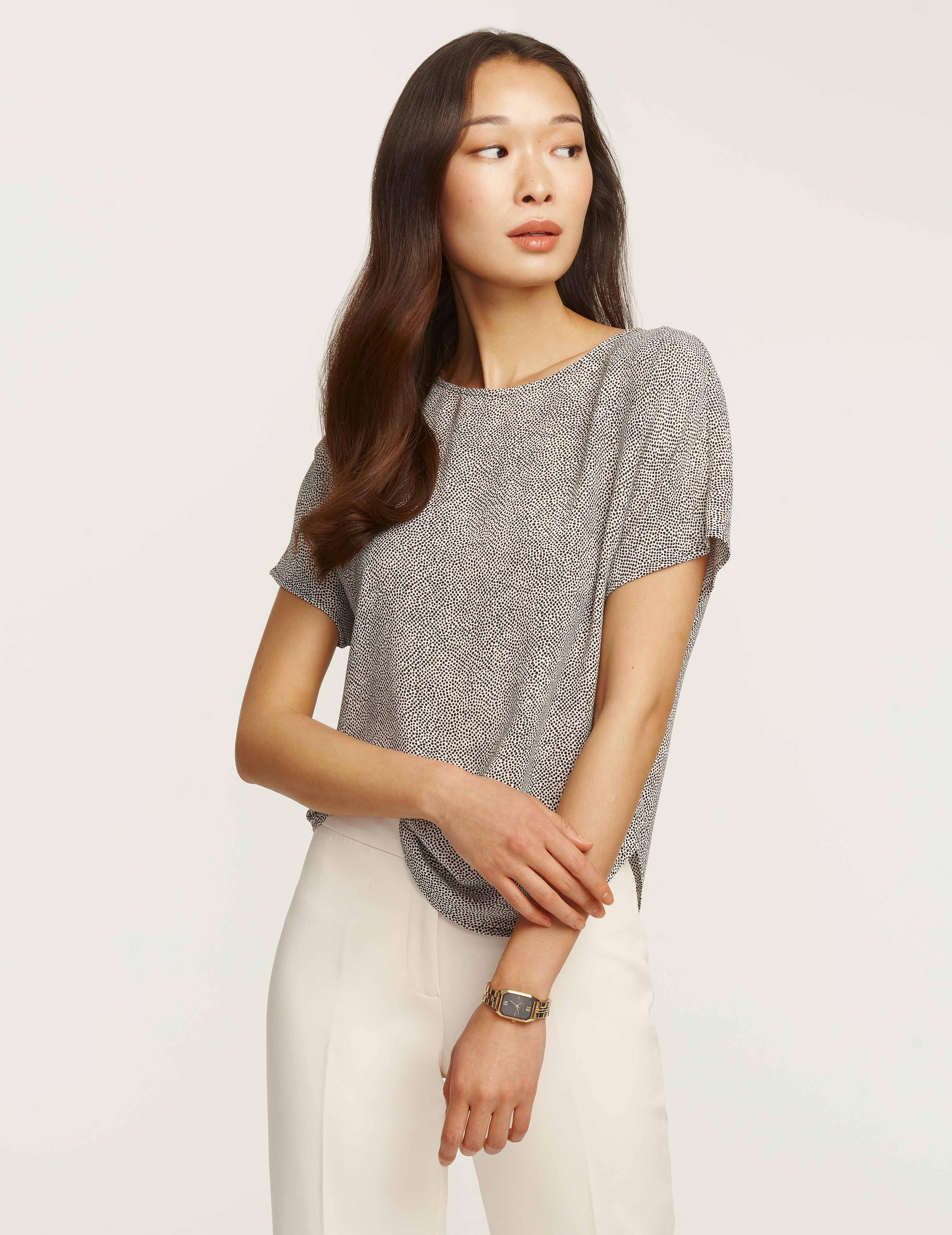 Rambling Mini Dot Bateau Blouse