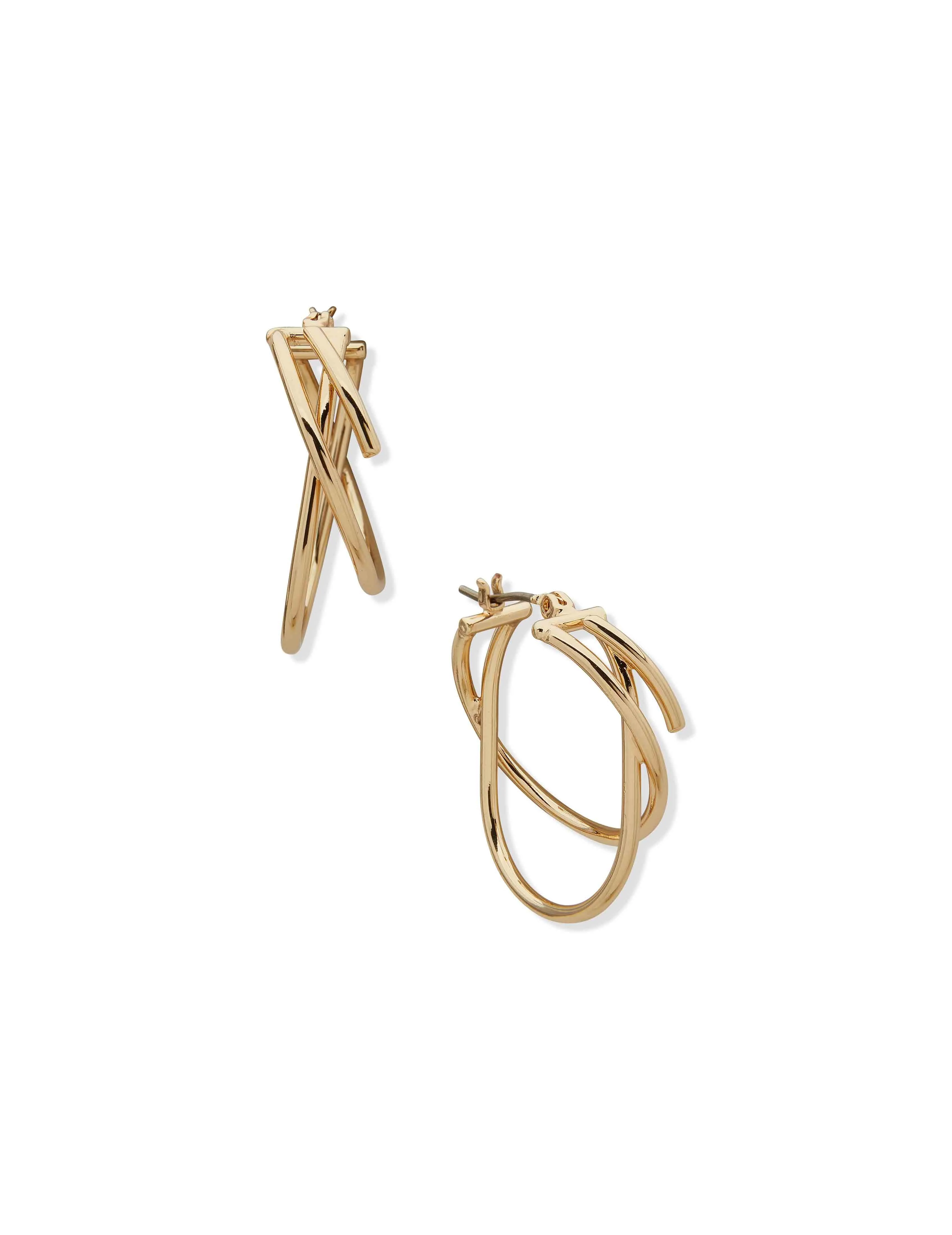 Criss Cross Hoop Earring