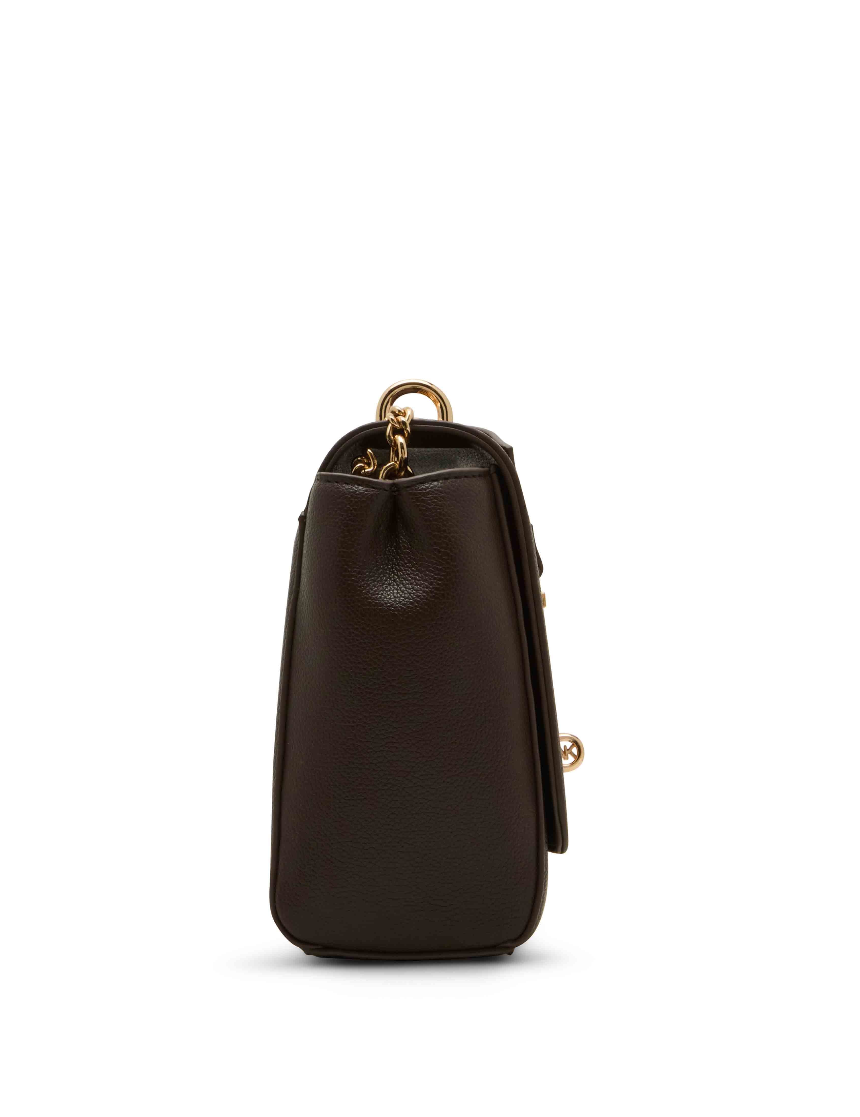 Medium Flap Bag with Multicolored Chain Strap