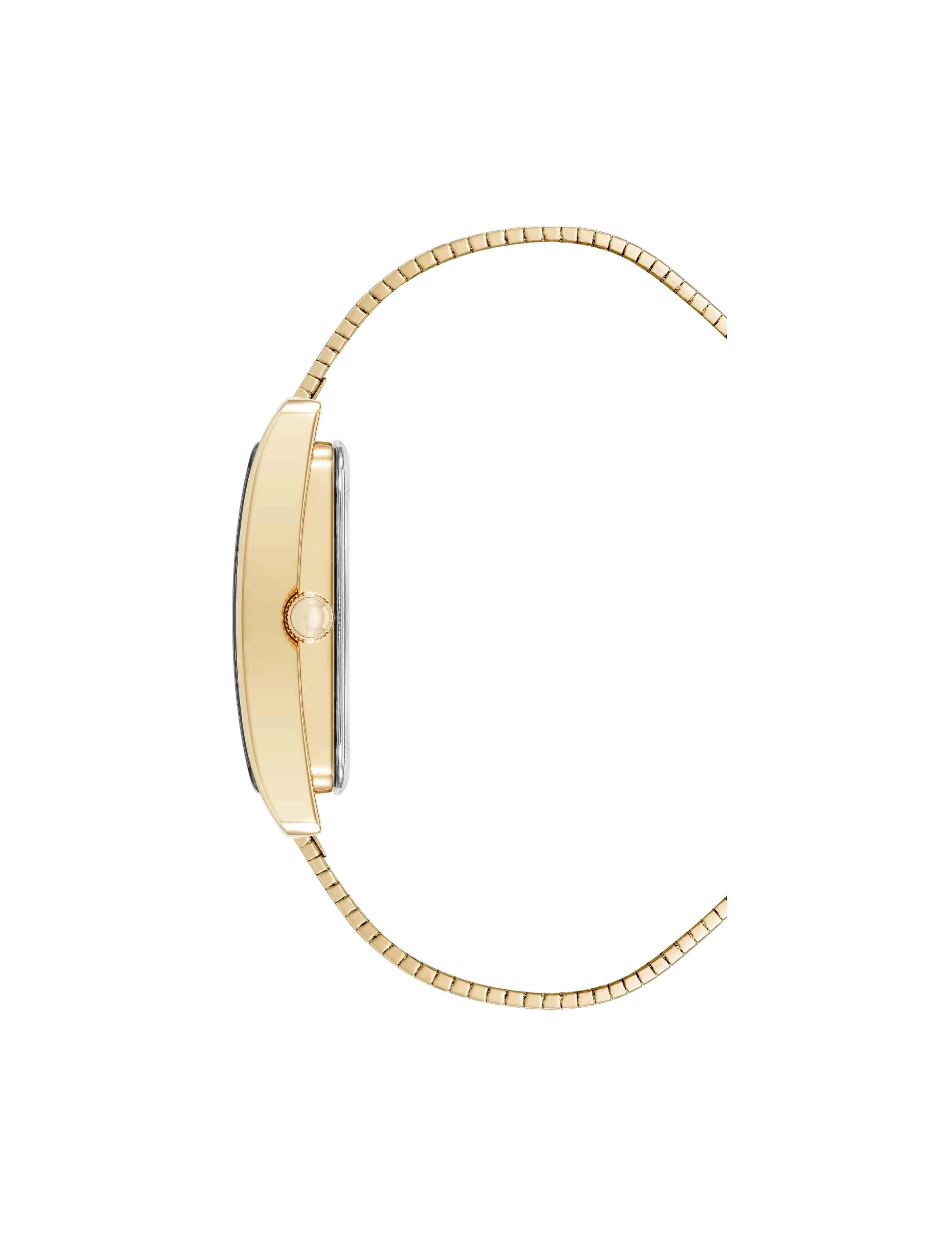 Modern Rectangular Stainless Steel Bracelet Watch