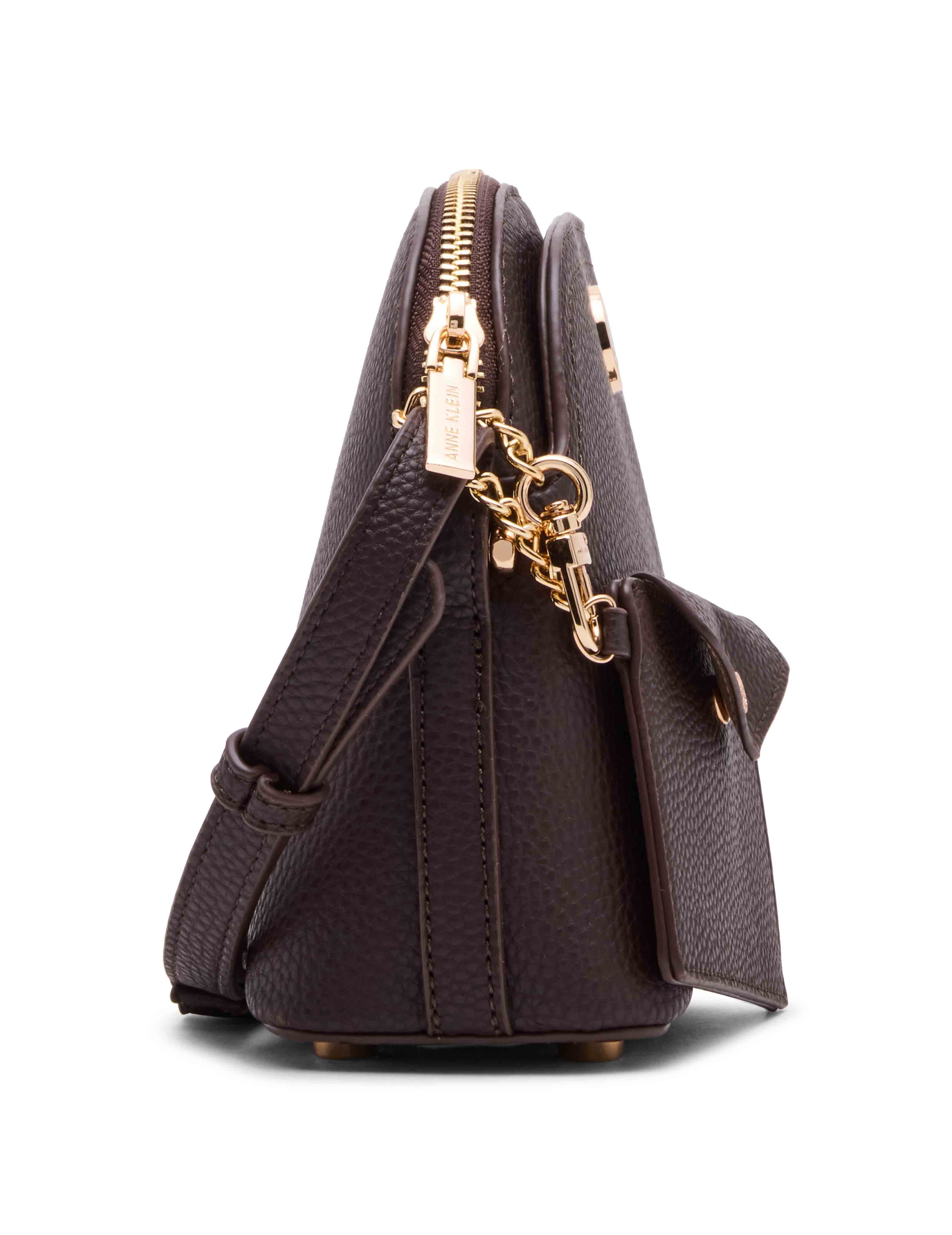 Anne Klein Dome Crossbody with Detachable Card Case