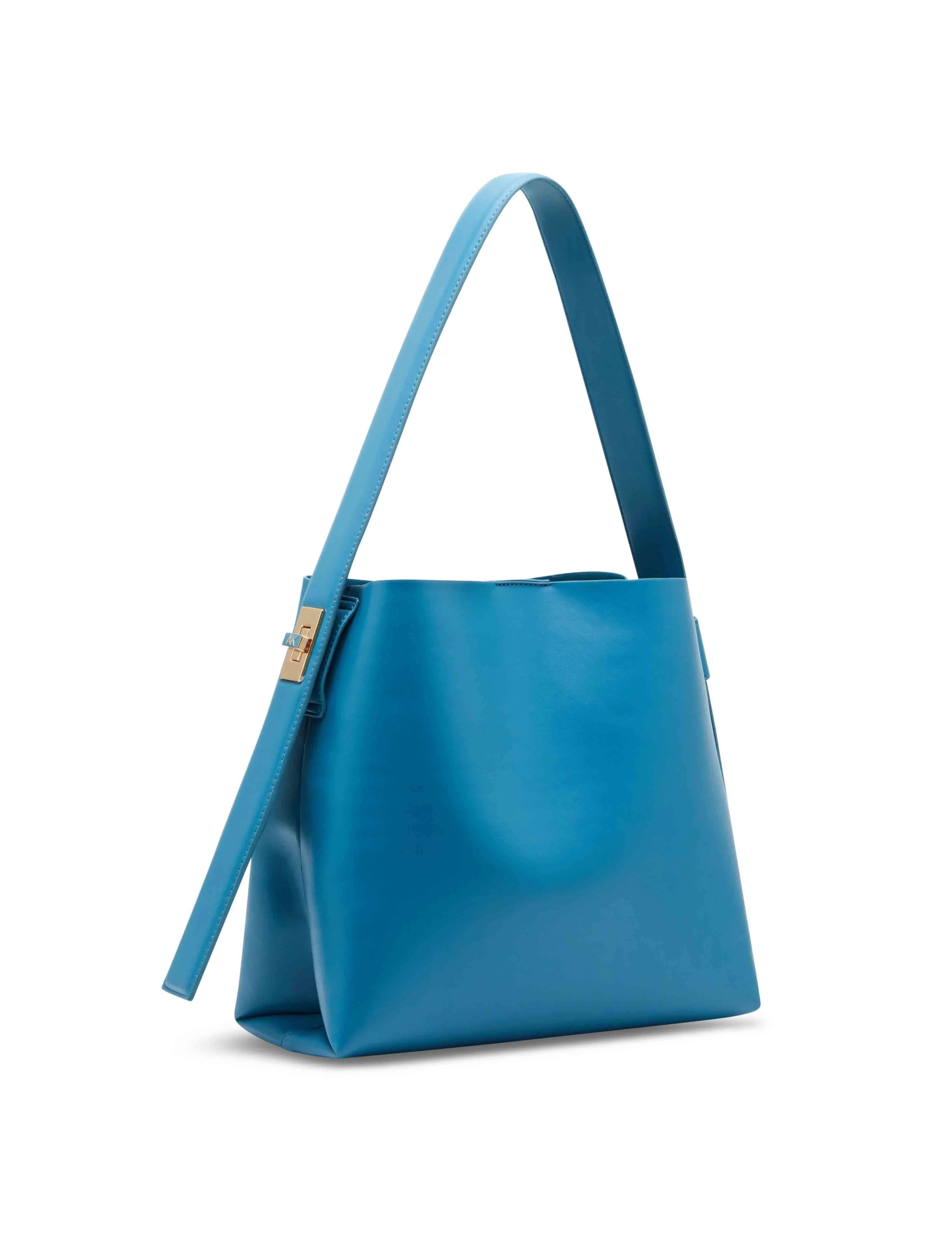 Medium Bucket Hobo With Ak Enamel Turn Lock