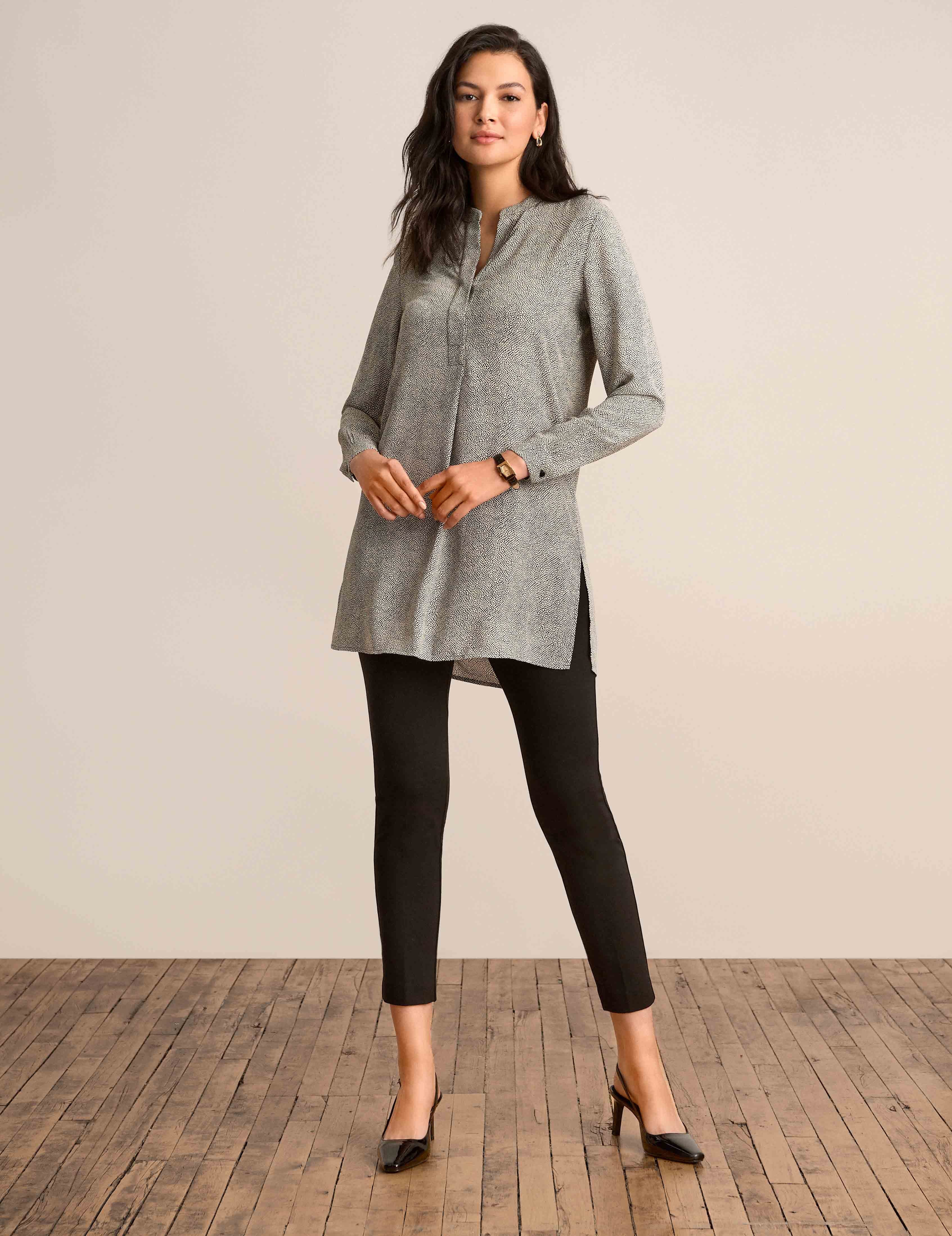 Rambling Dot Nehru Tunic