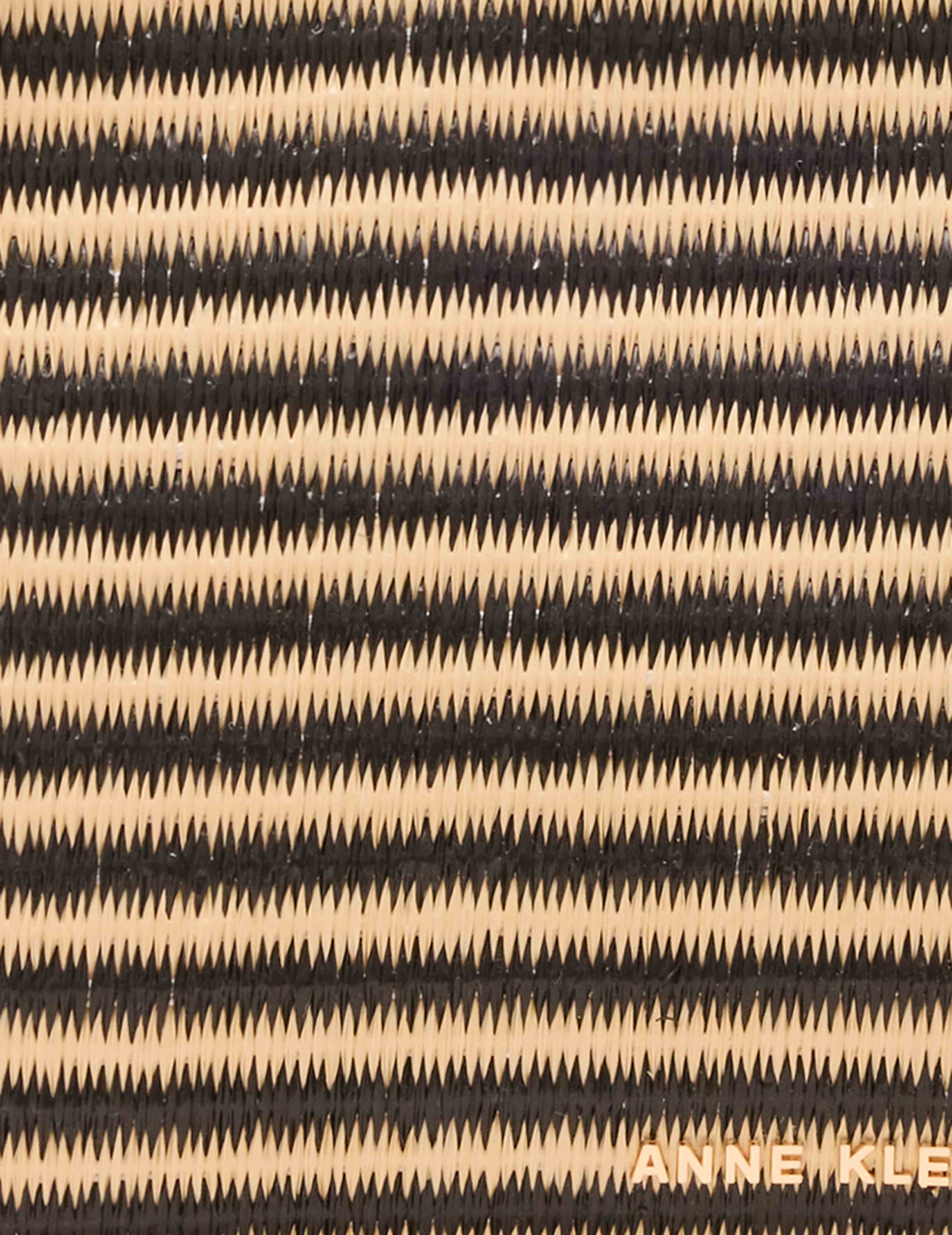 Stripe Straw Wristlet