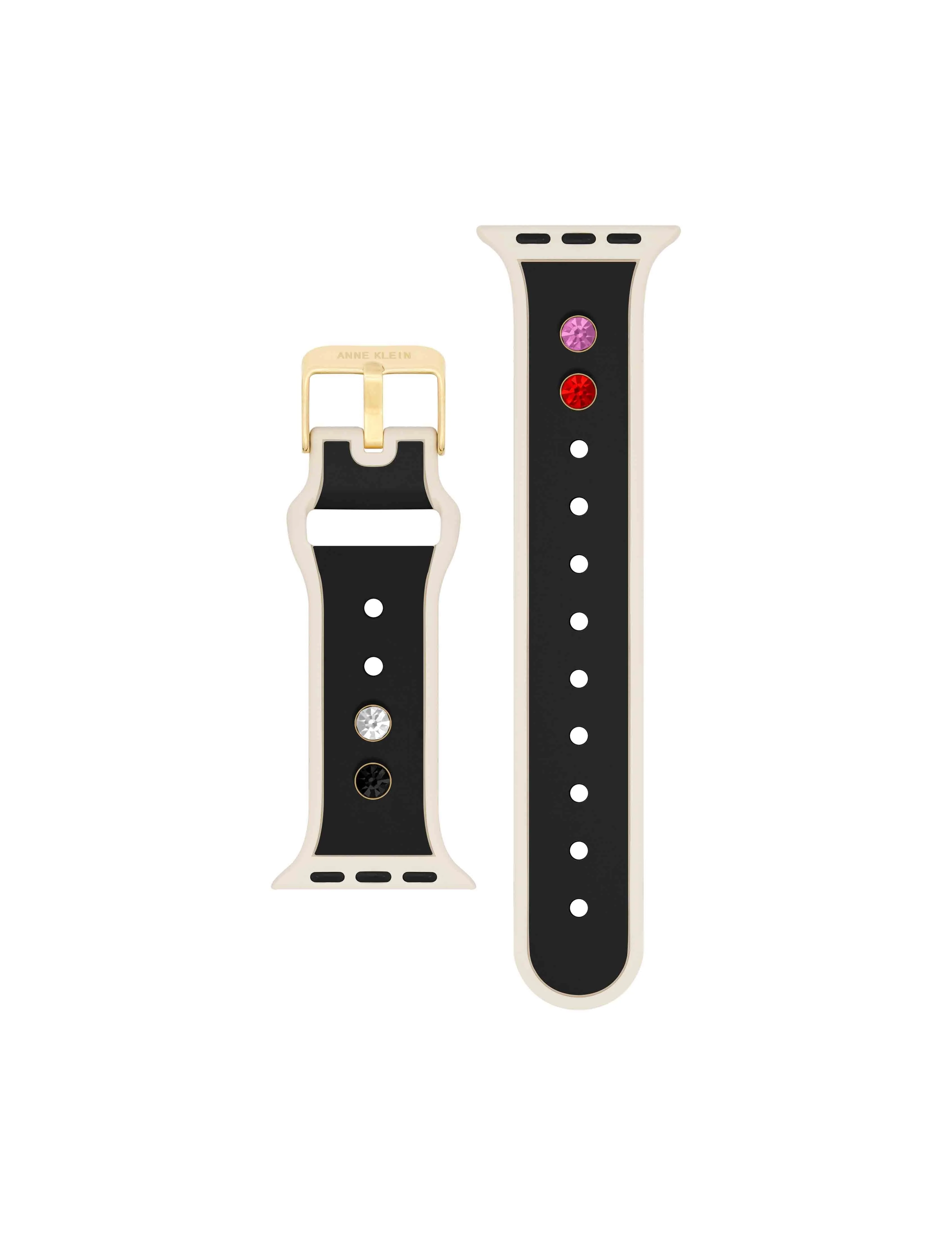 Silicone Band for Apple Watch® with Crystal Charms