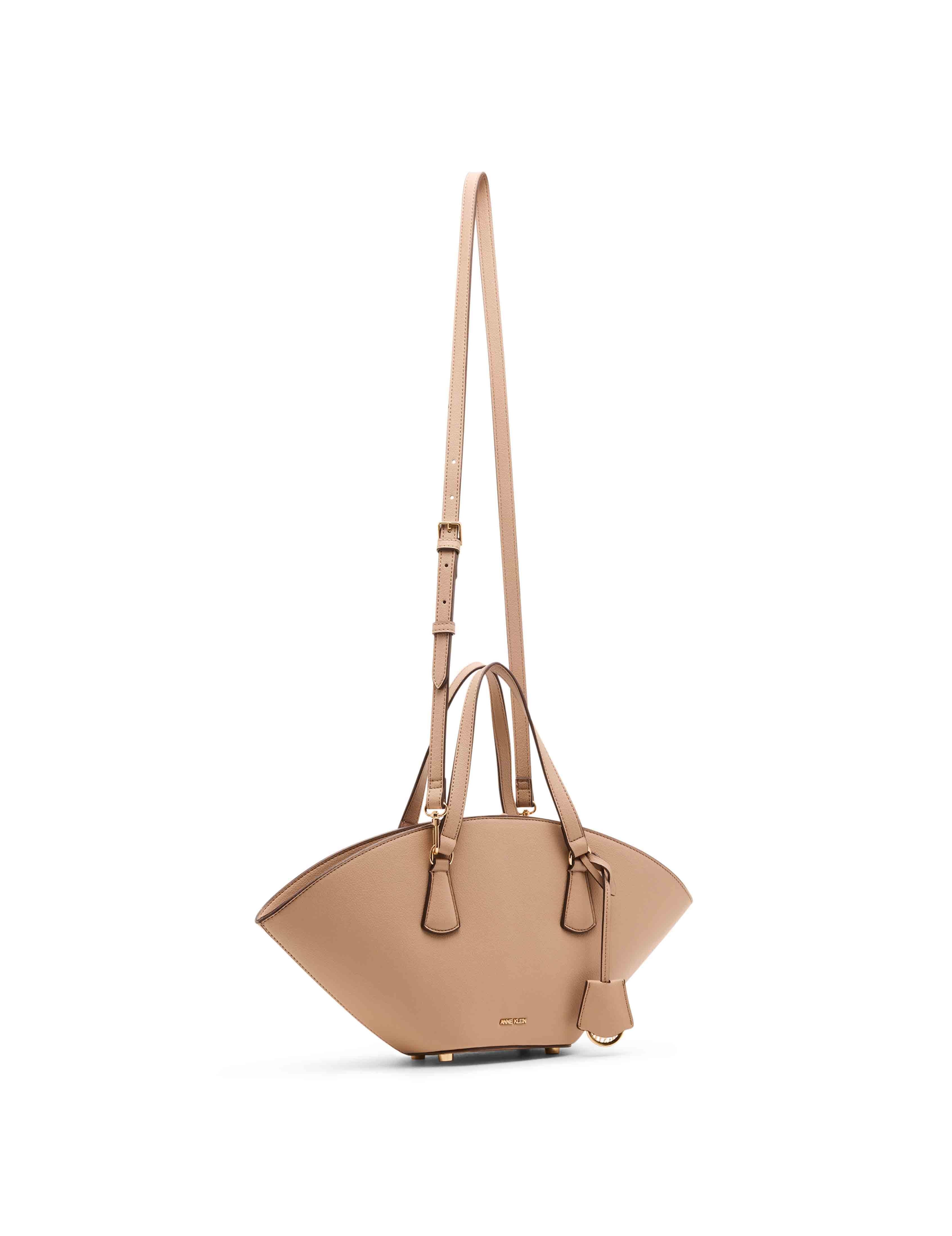 Small Curved Tote with Convertible Strap